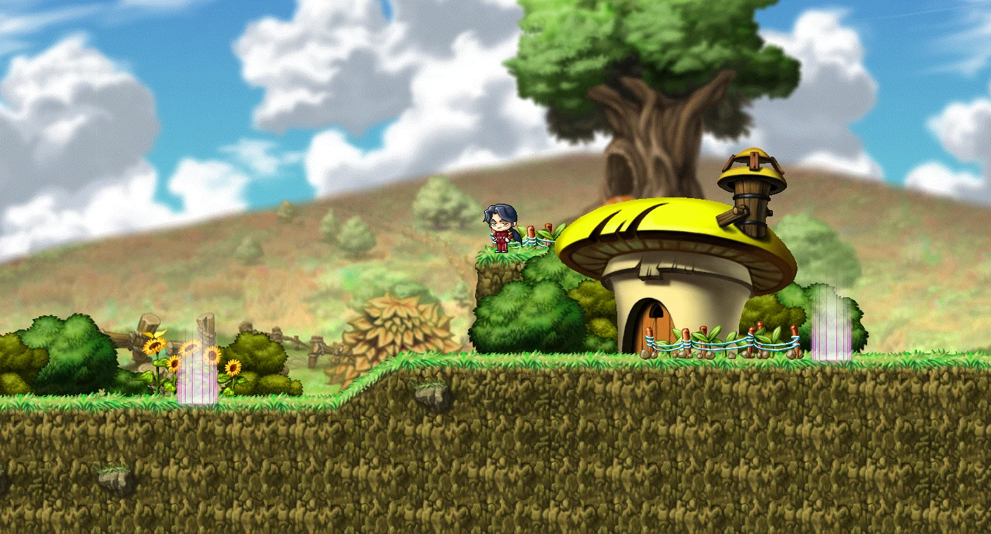 Mushroom Town map layout