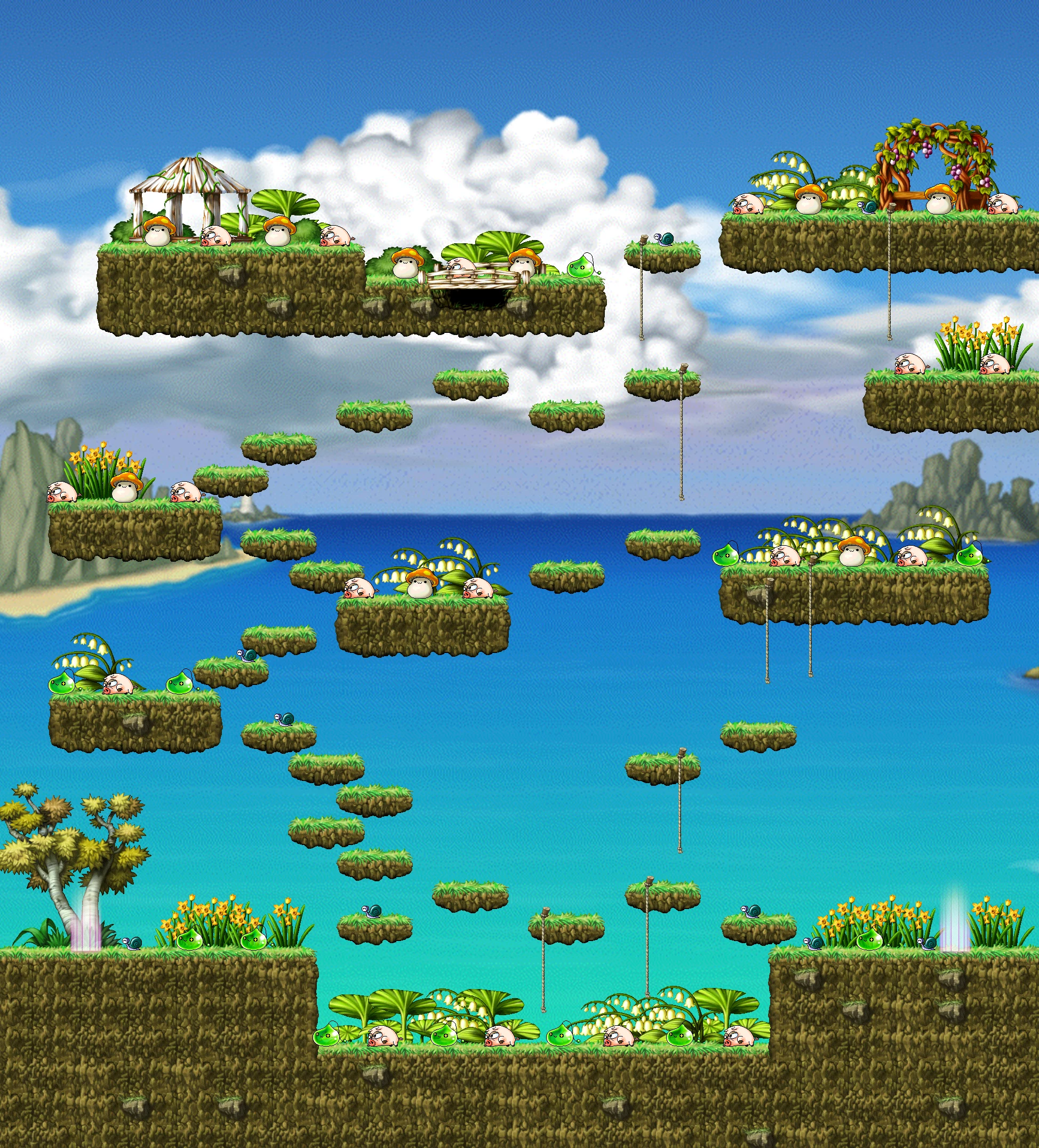 Thicket Around the Beach II map layout