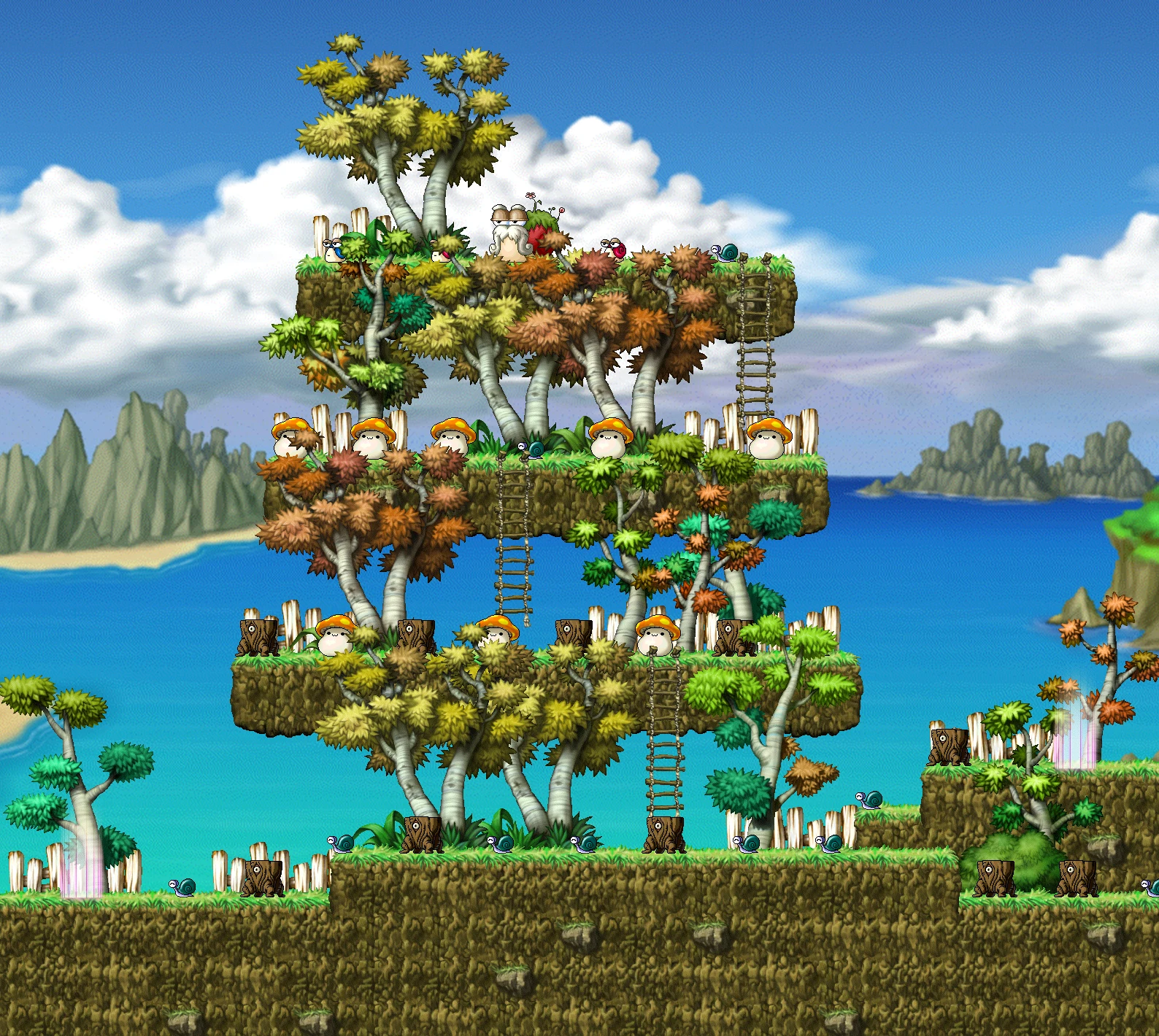 Thicket Around the Beach III map layout