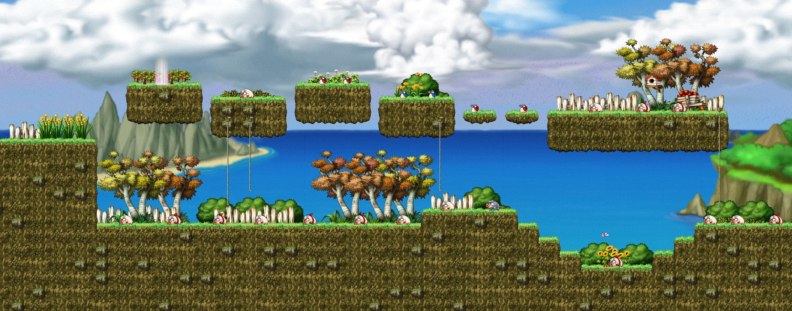 The Pig Beach map layout