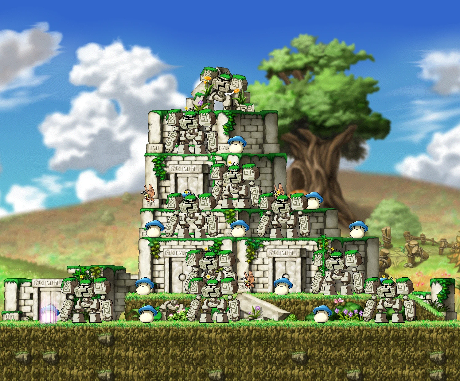 The Entrance of Golem's Temple map layout