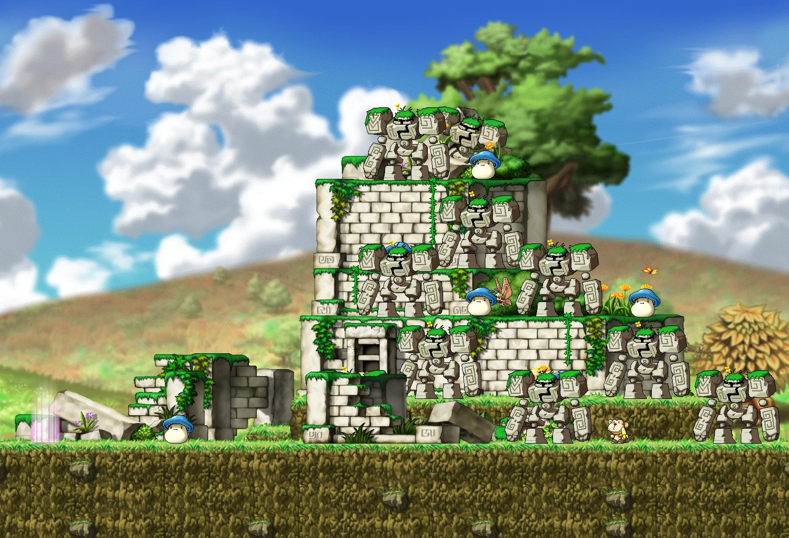 Golem's Temple I map layout
