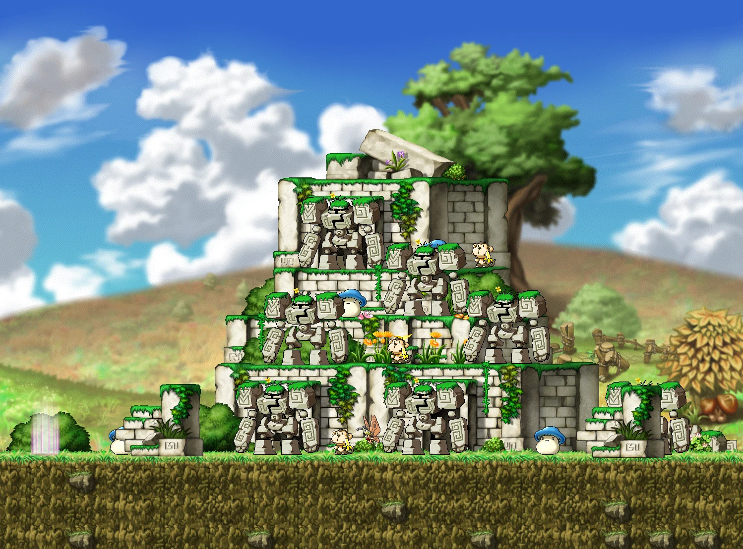Golem's Temple II map layout