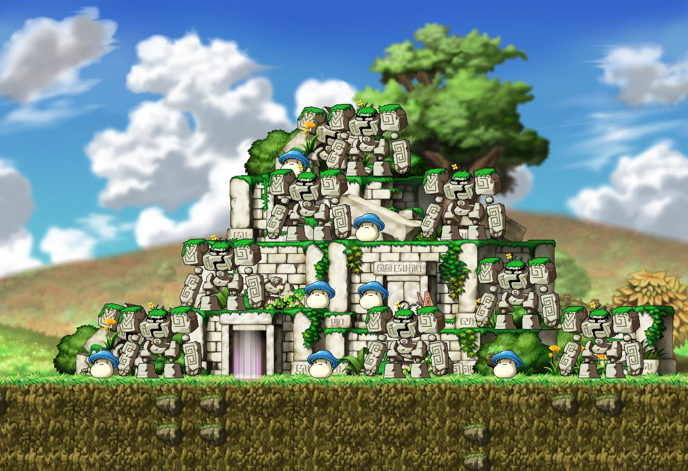 Golem's Temple IV map layout