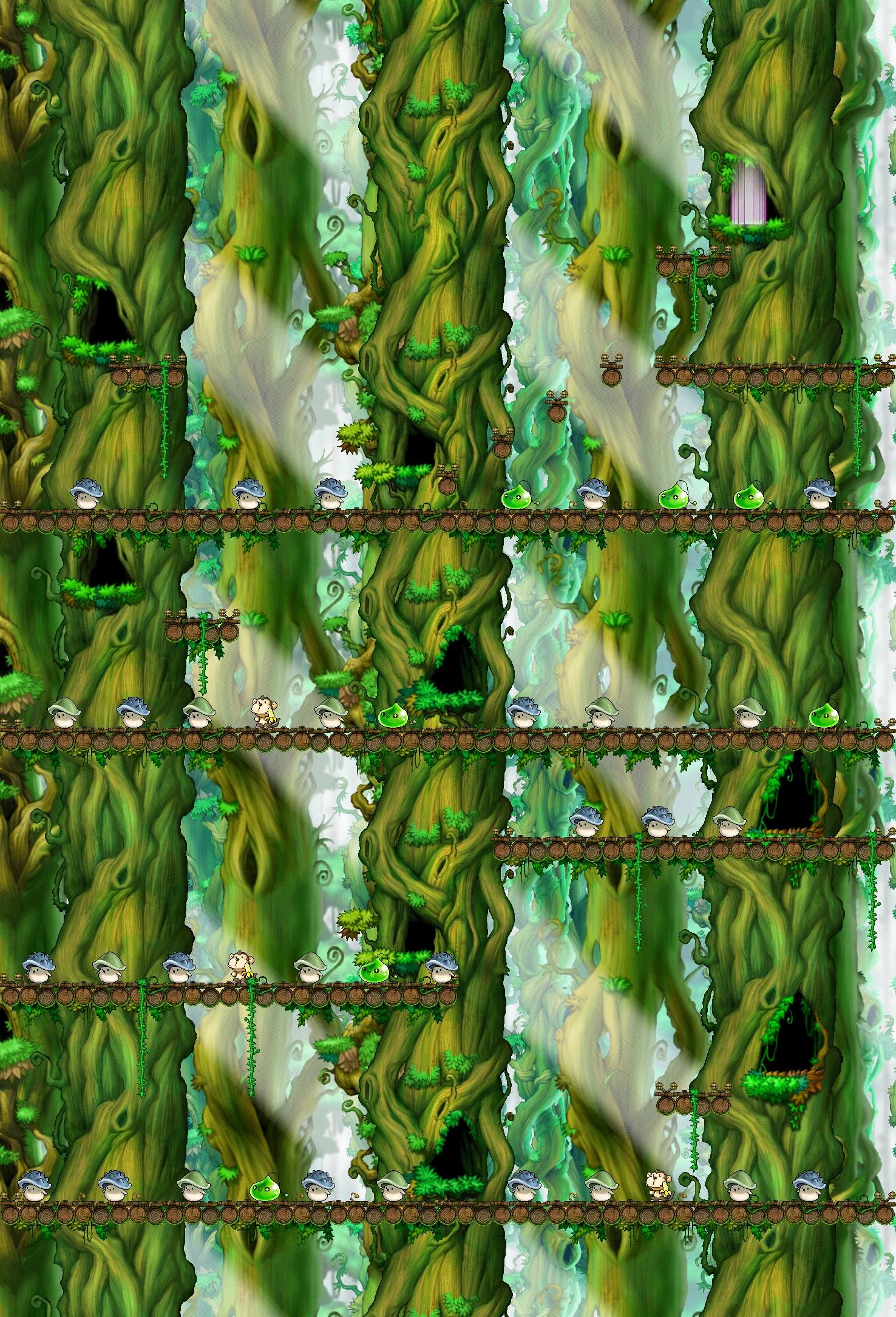 Downstairs at the Forest map layout