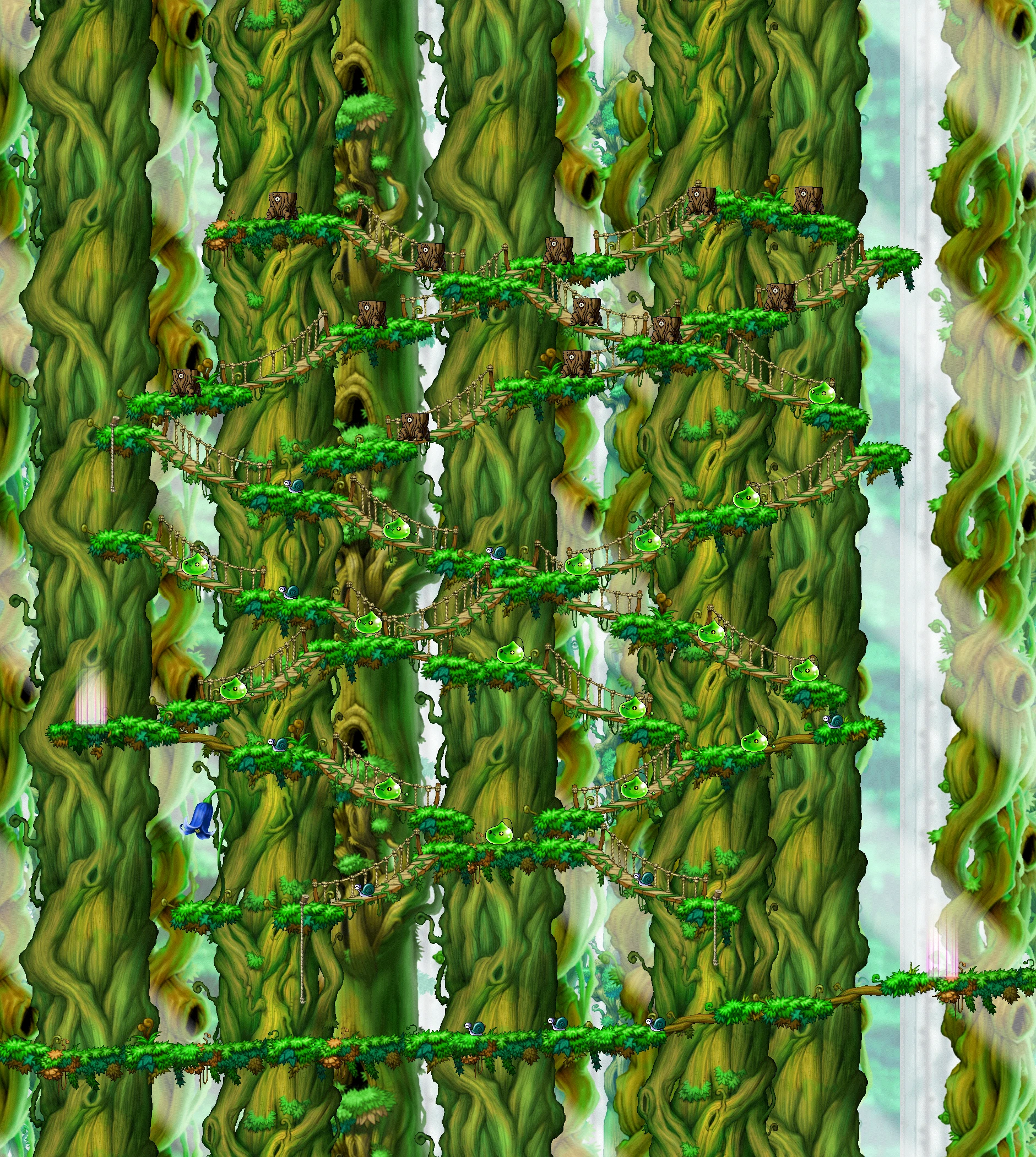 The Field Up North of Ellinia map layout