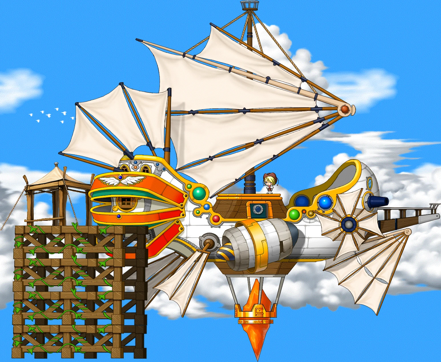 Before Takeoff <To Orbis> map layout