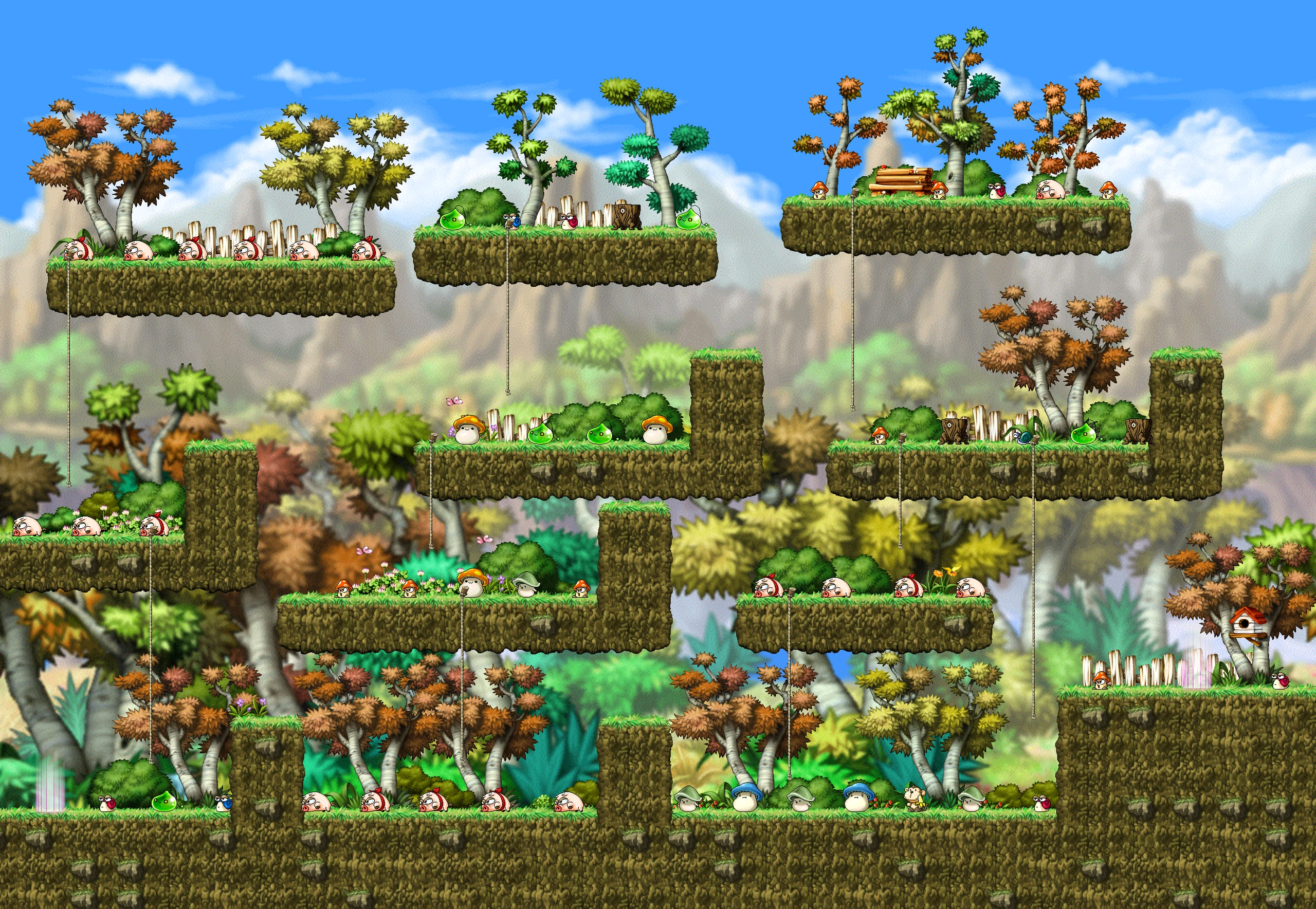 L Forest II map layout