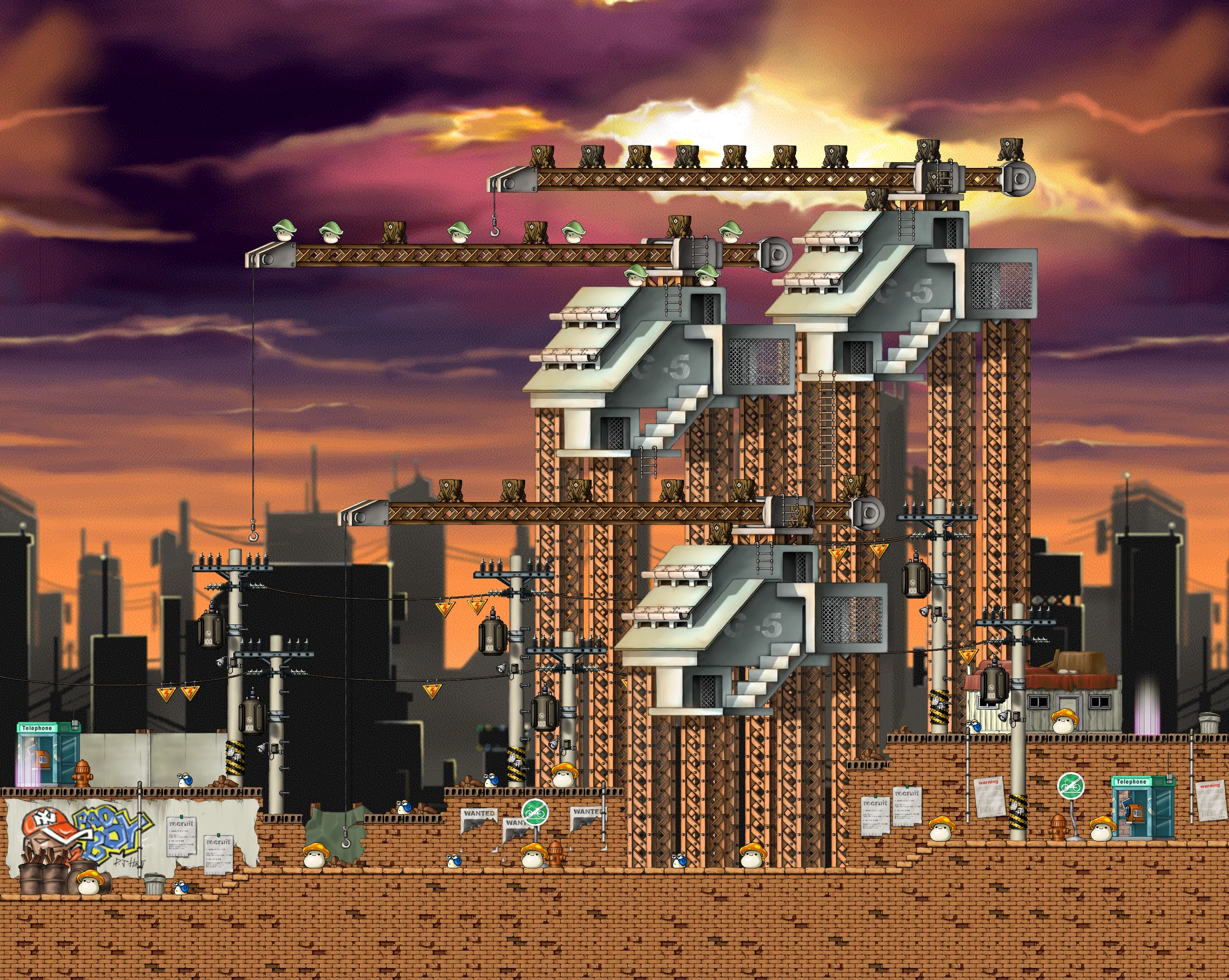 Sunset Sky map layout