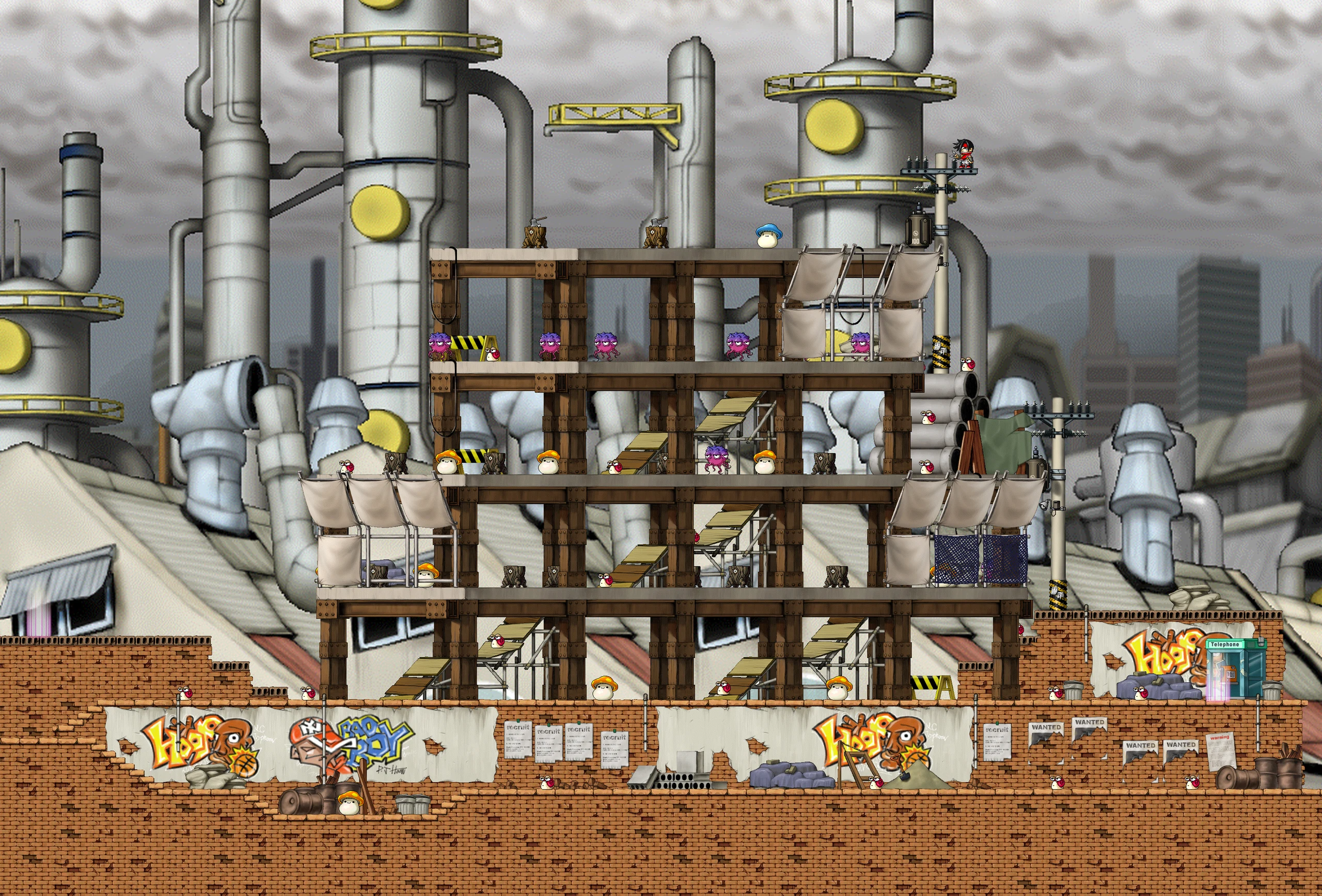 Construction Site North of Kerning City map layout