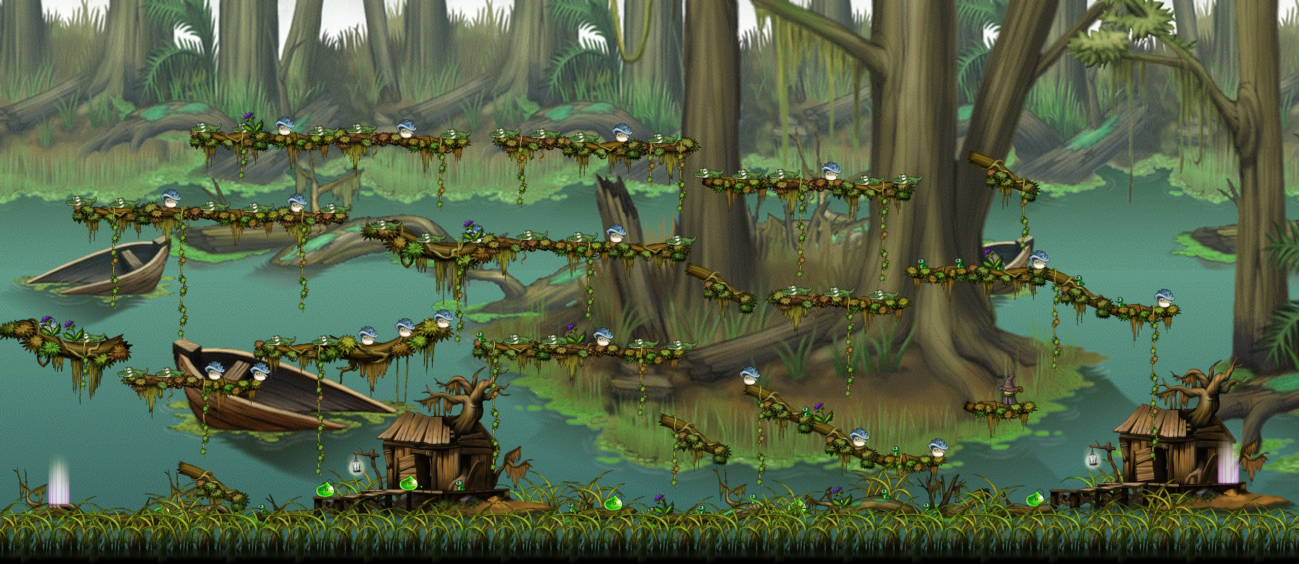 The Swamp of Despair II map layout