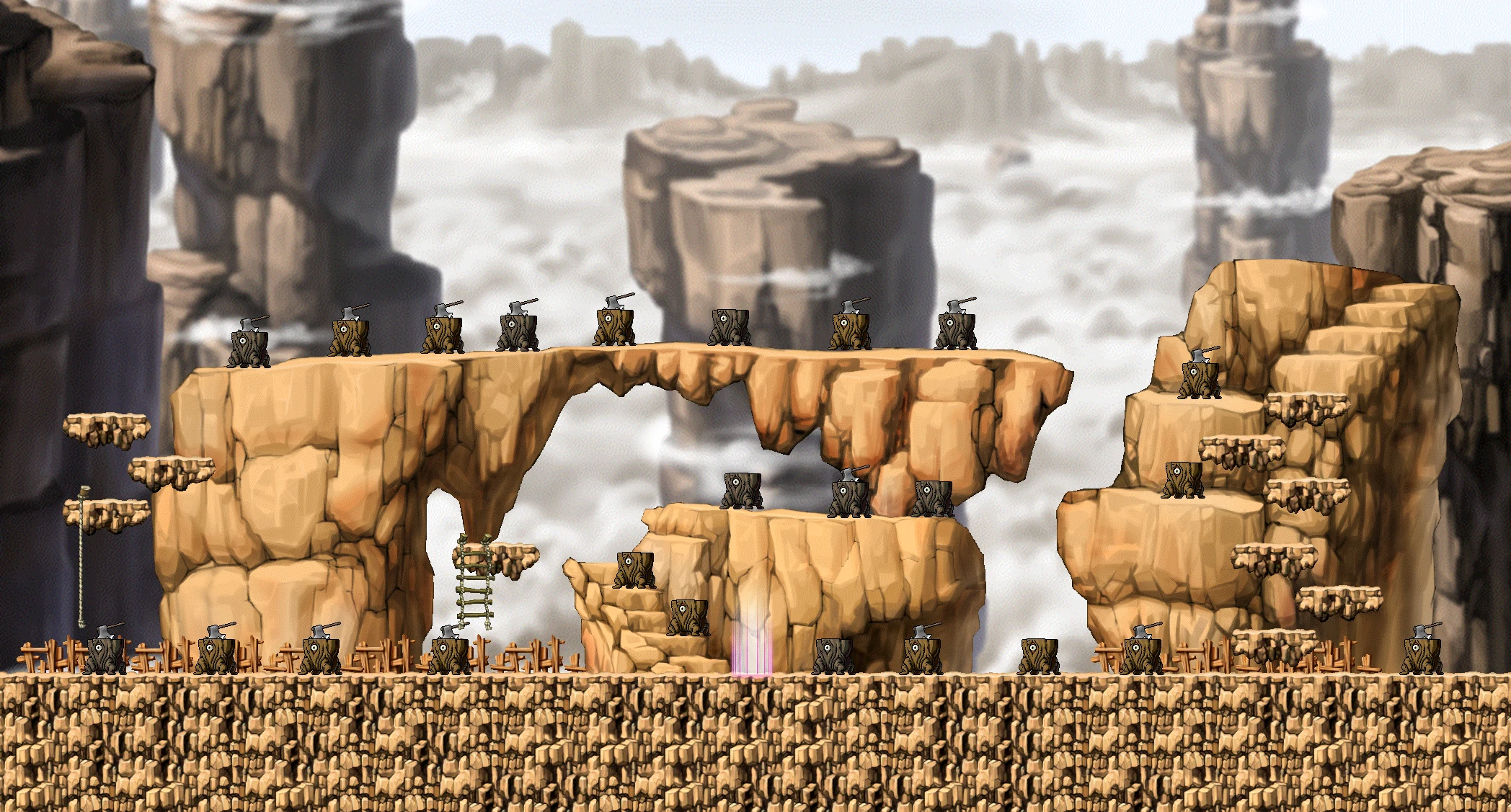 Over the Wall map layout