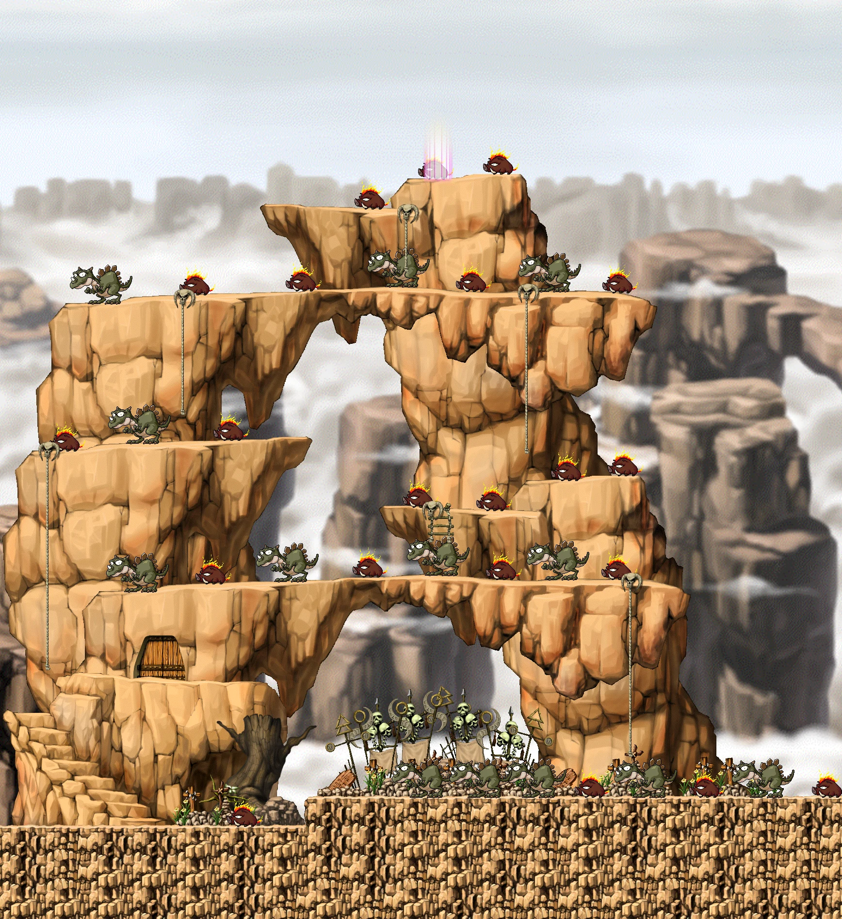 Dangerous Valley map layout