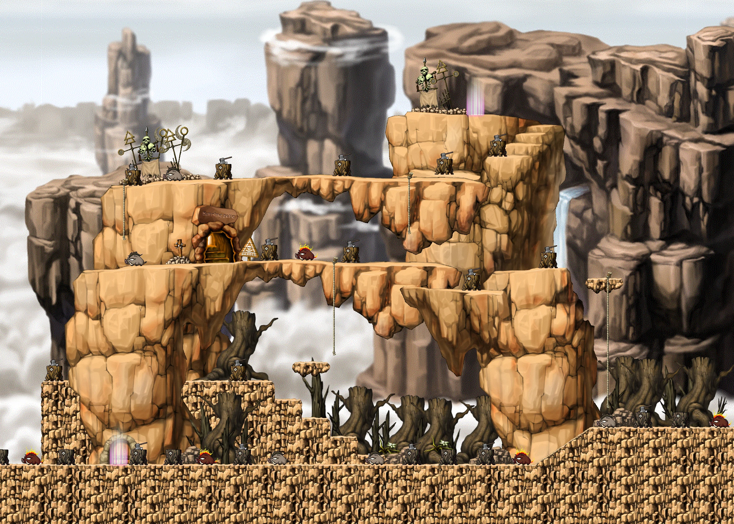 Deep Valley II map layout