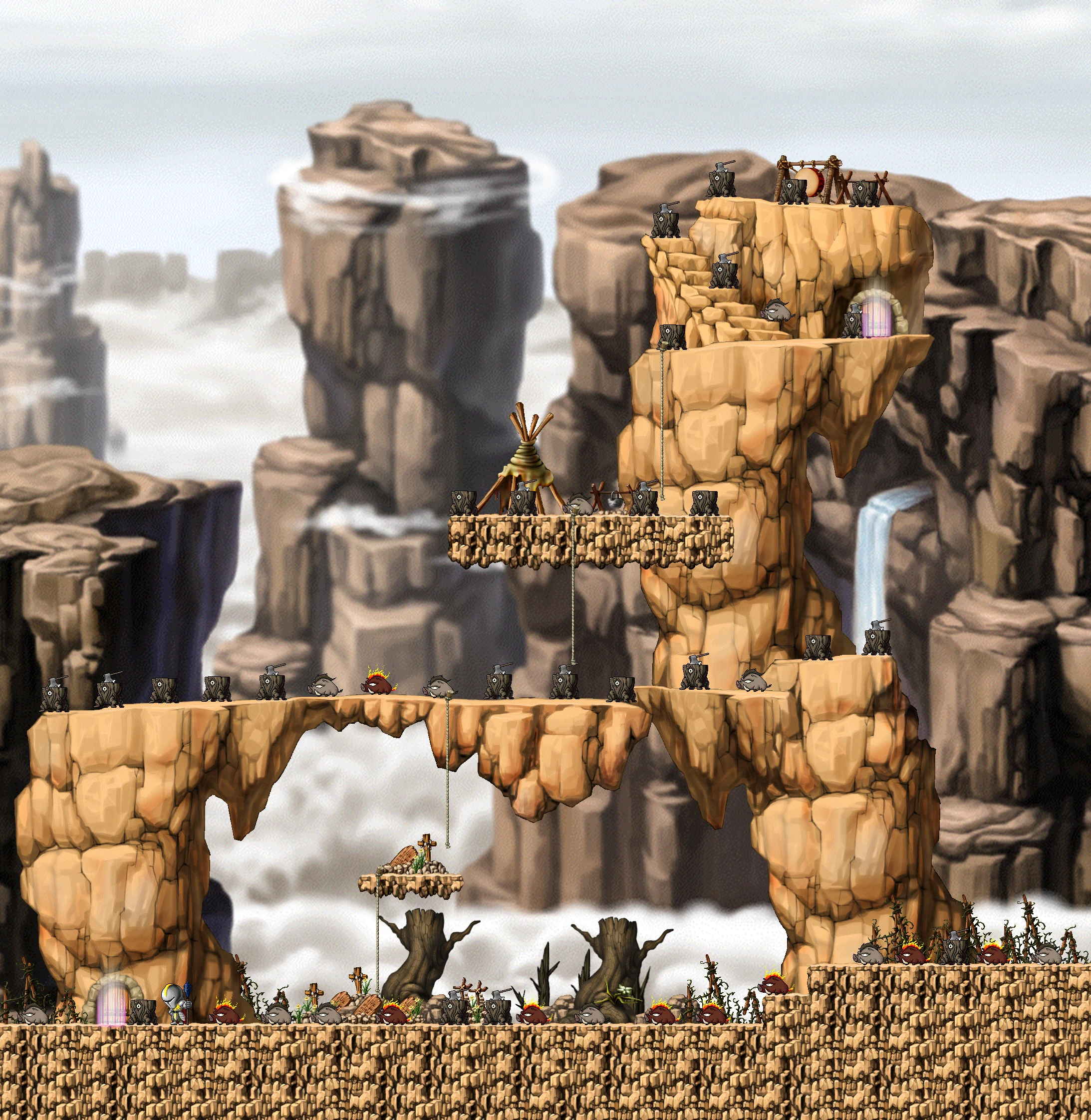 Perion Dungeon Entrance map layout
