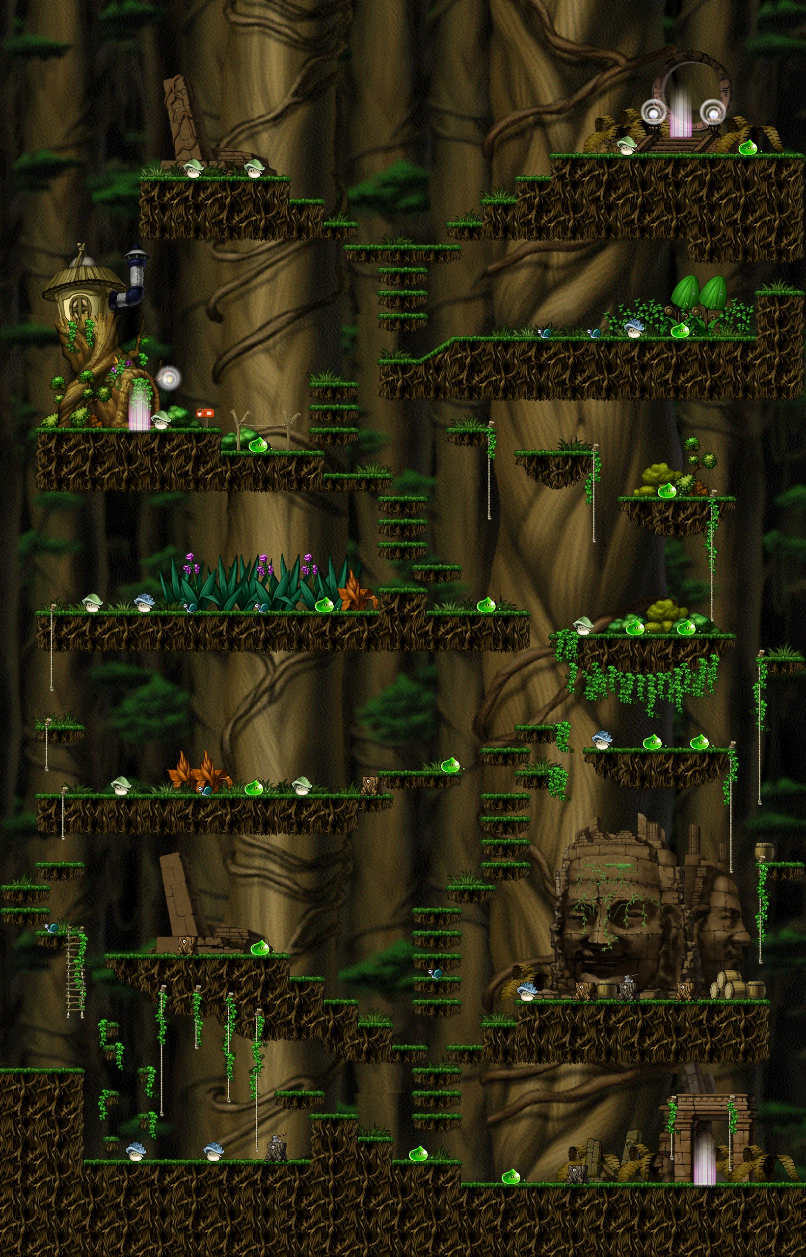 Deep Forest map layout