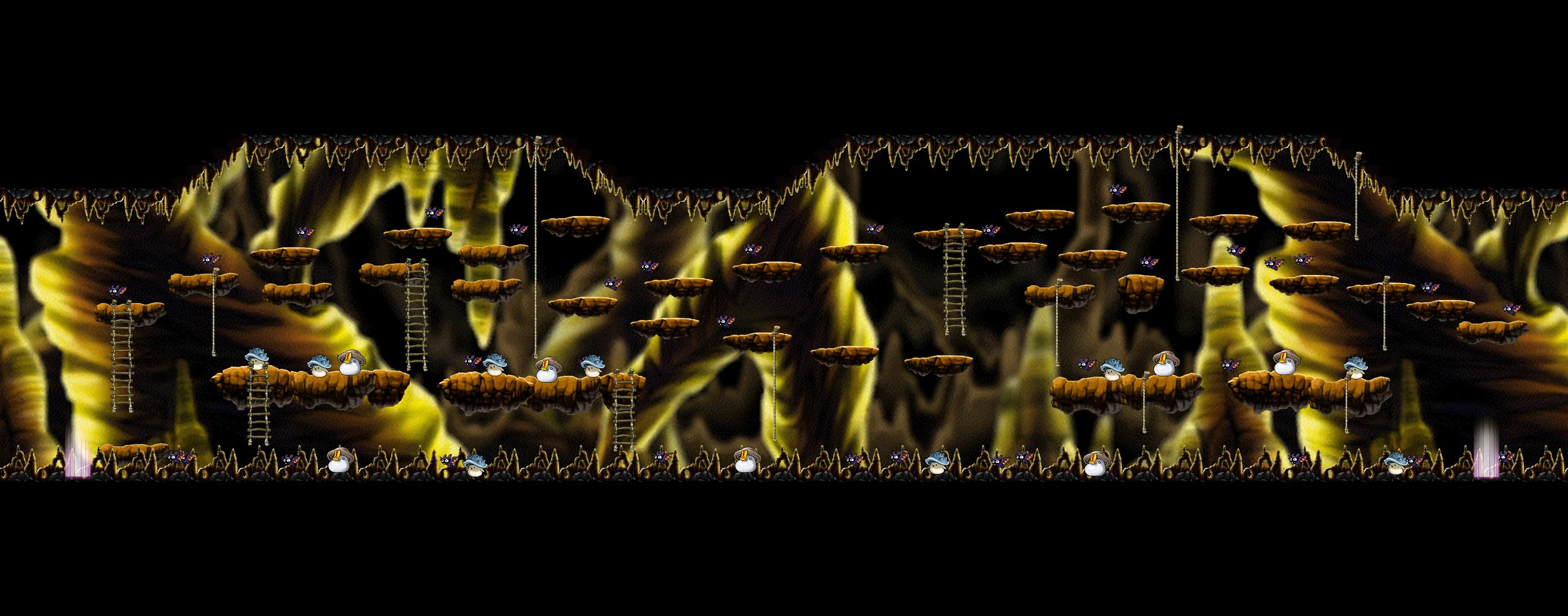 Dark Cave map layout
