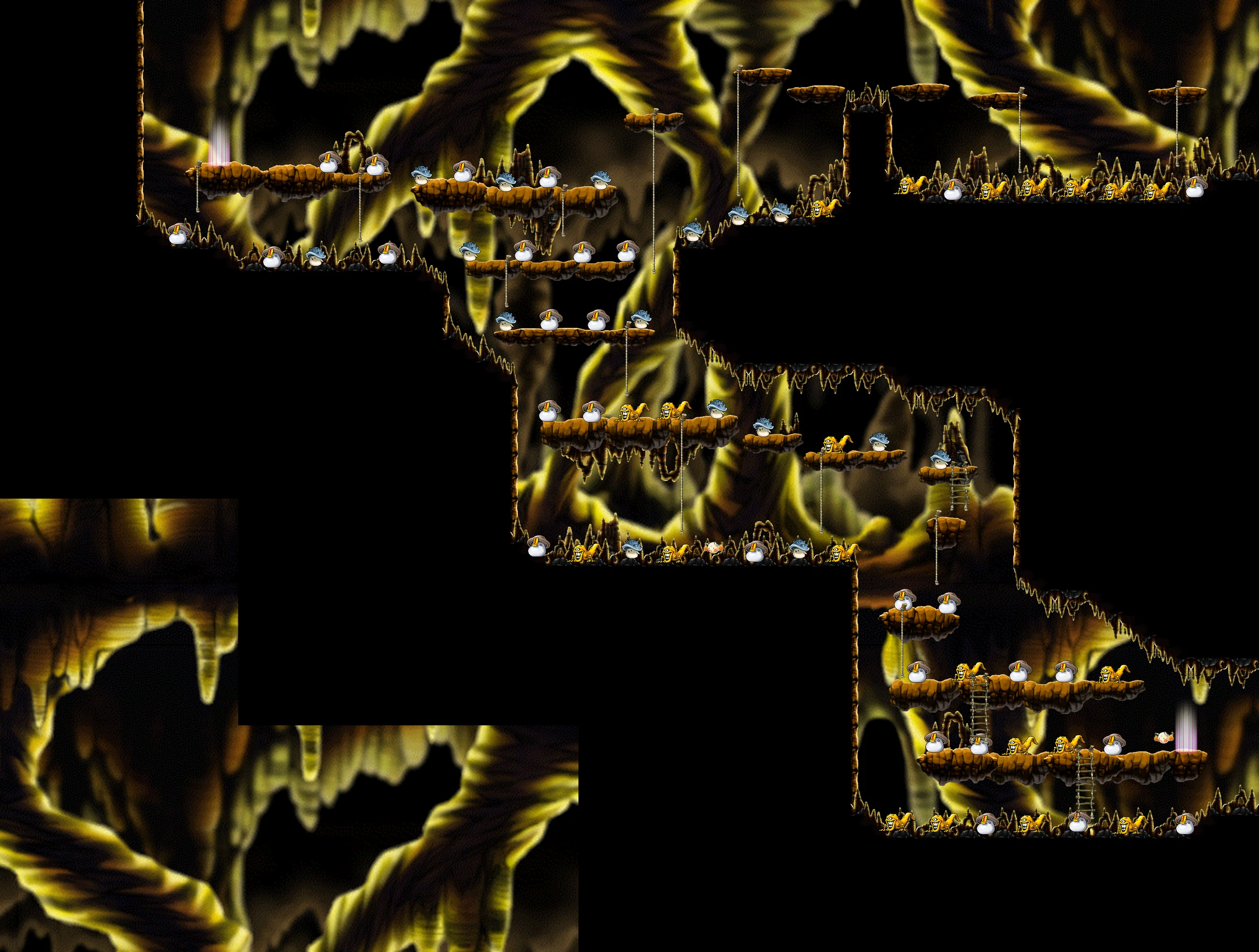 Deep Ant Tunnel I map layout