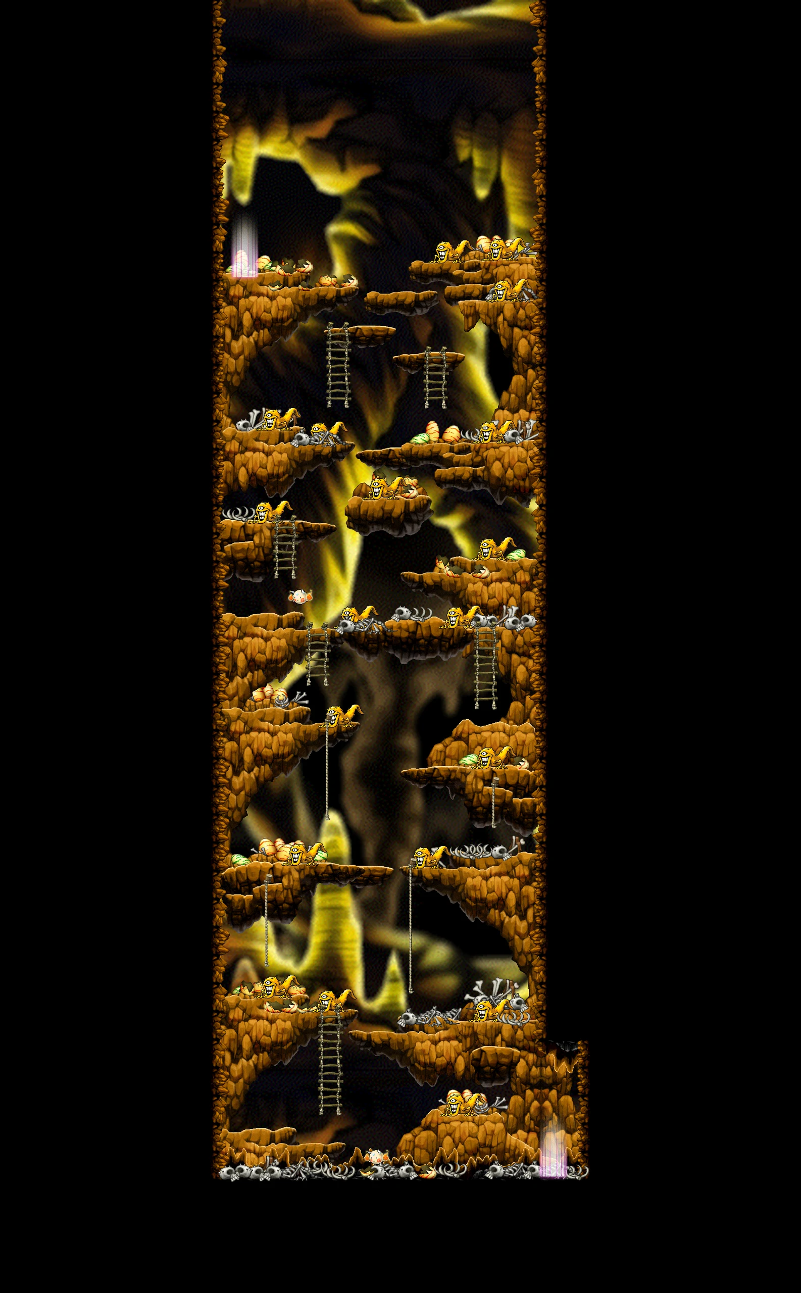 The Cave of Evil Eye I map layout