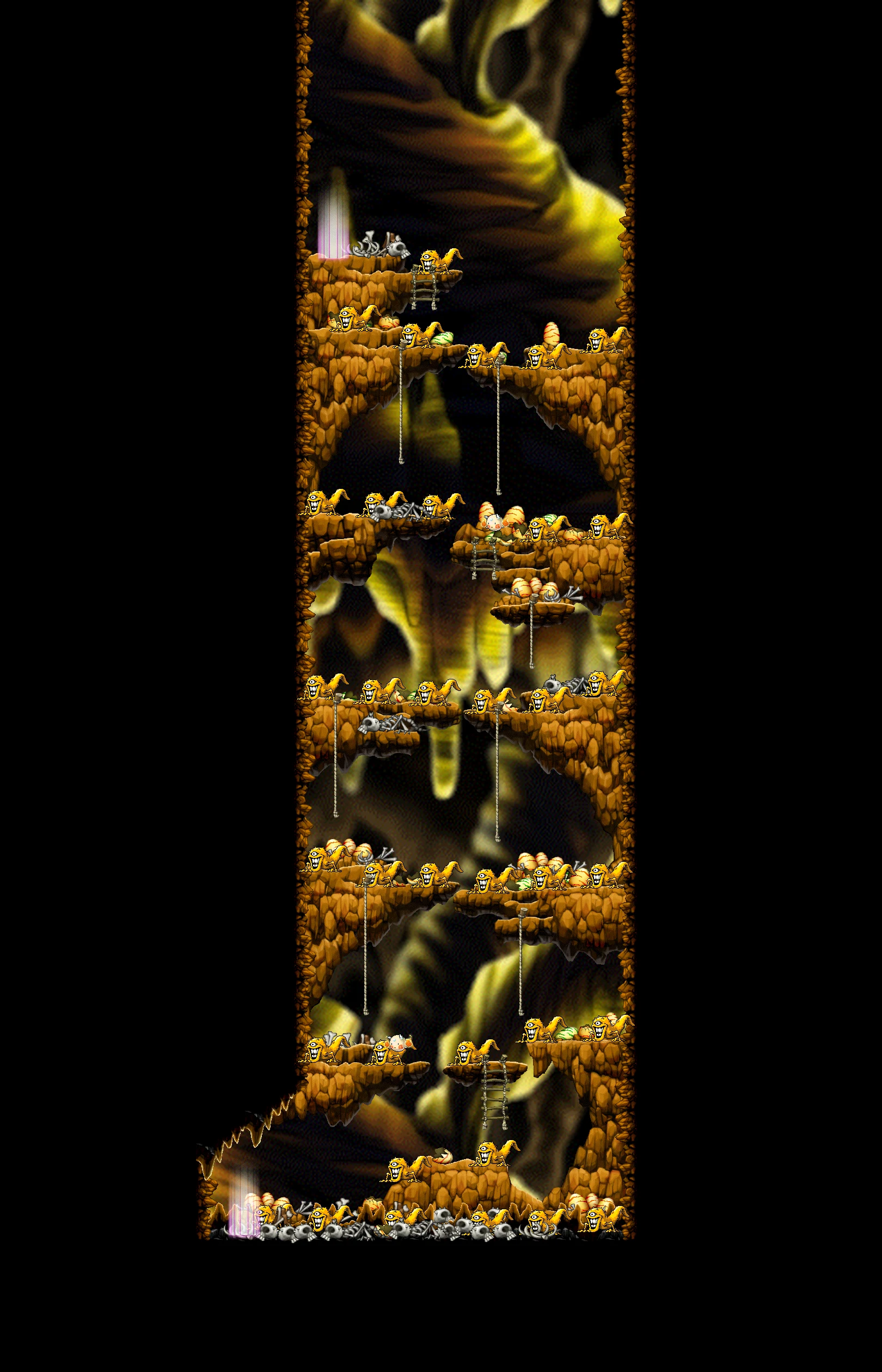 The Cave of Evil Eye II map layout