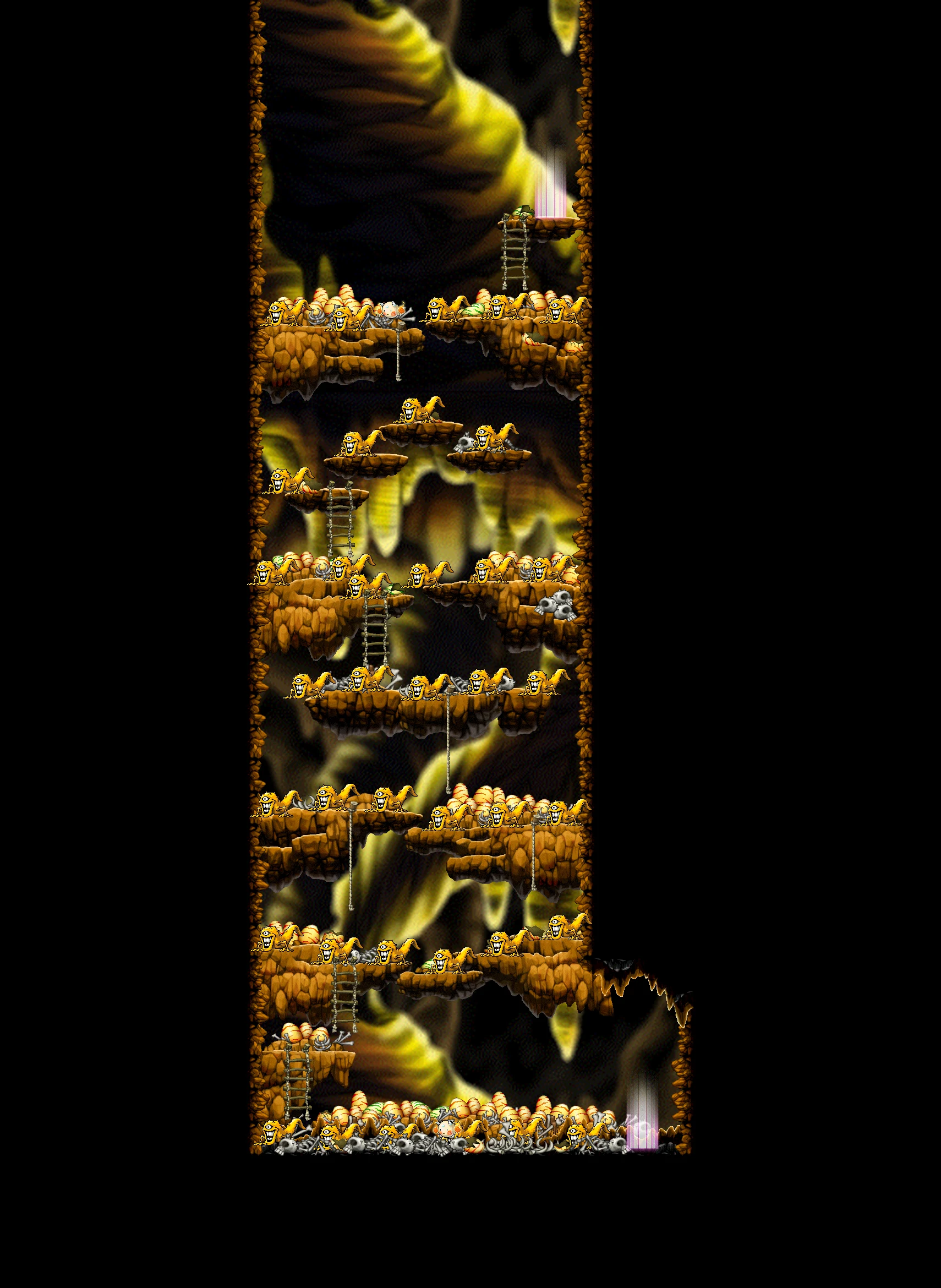 The Cave of Evil Eye III map layout