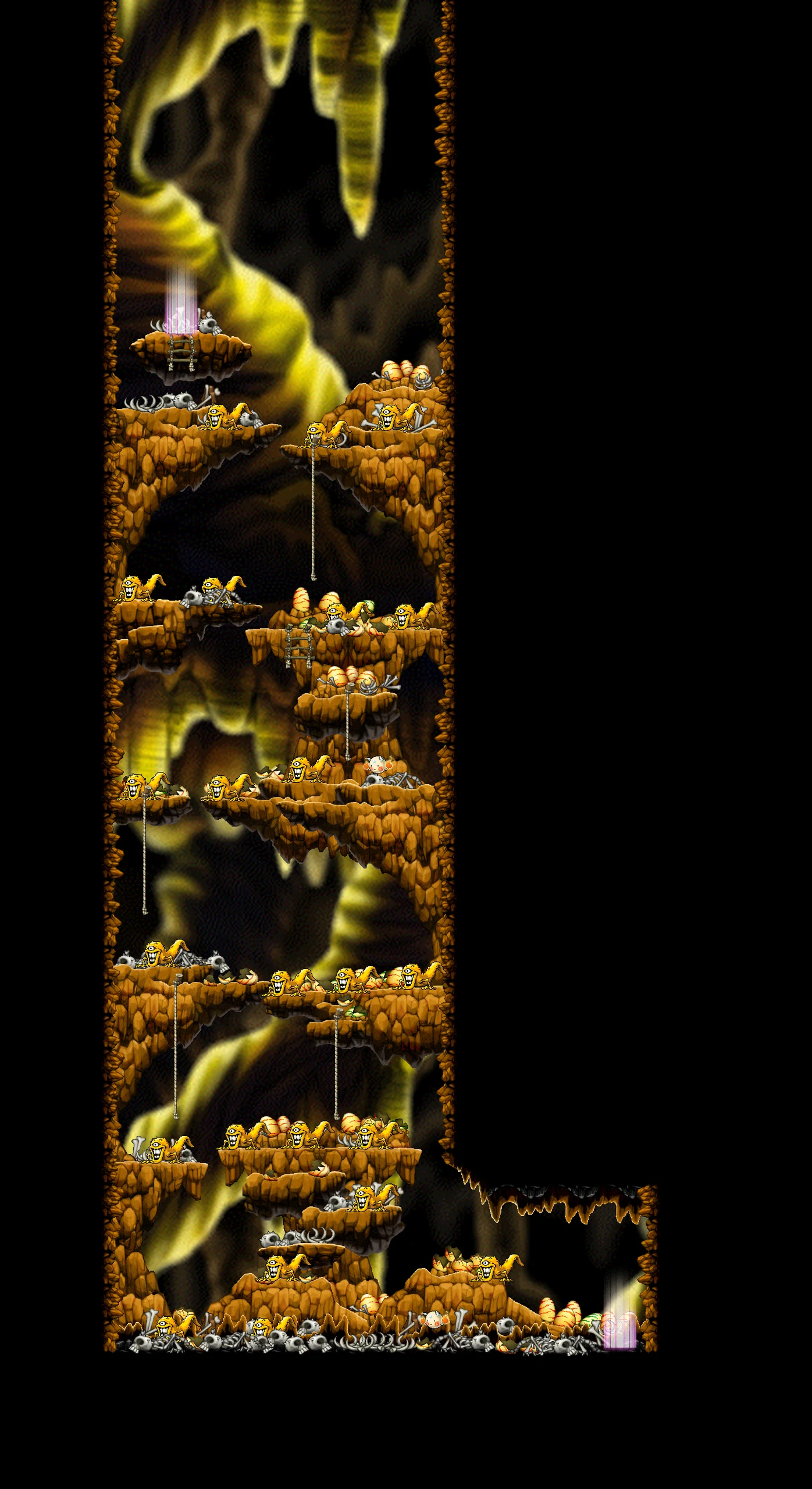 The Cave of Evil Eye IV map layout