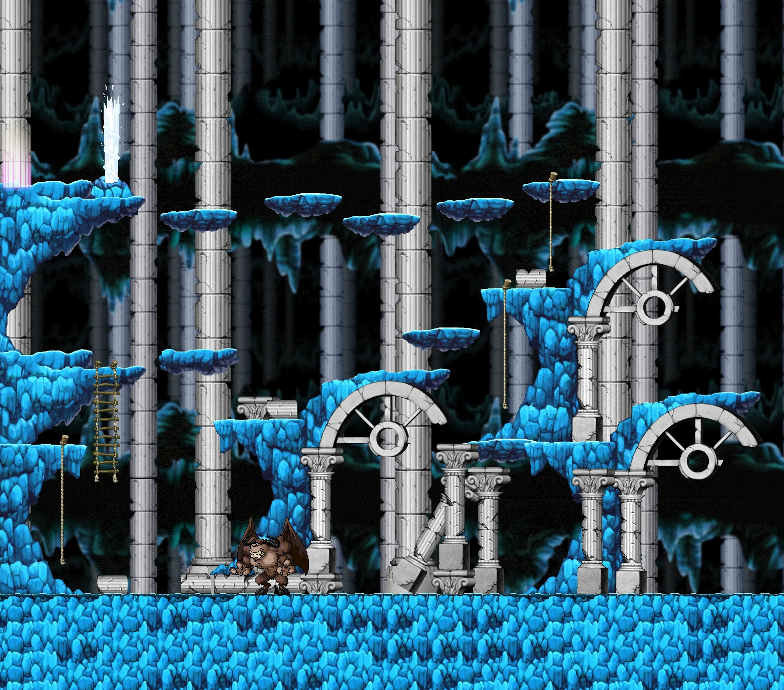 The Cursed Sanctuary map layout