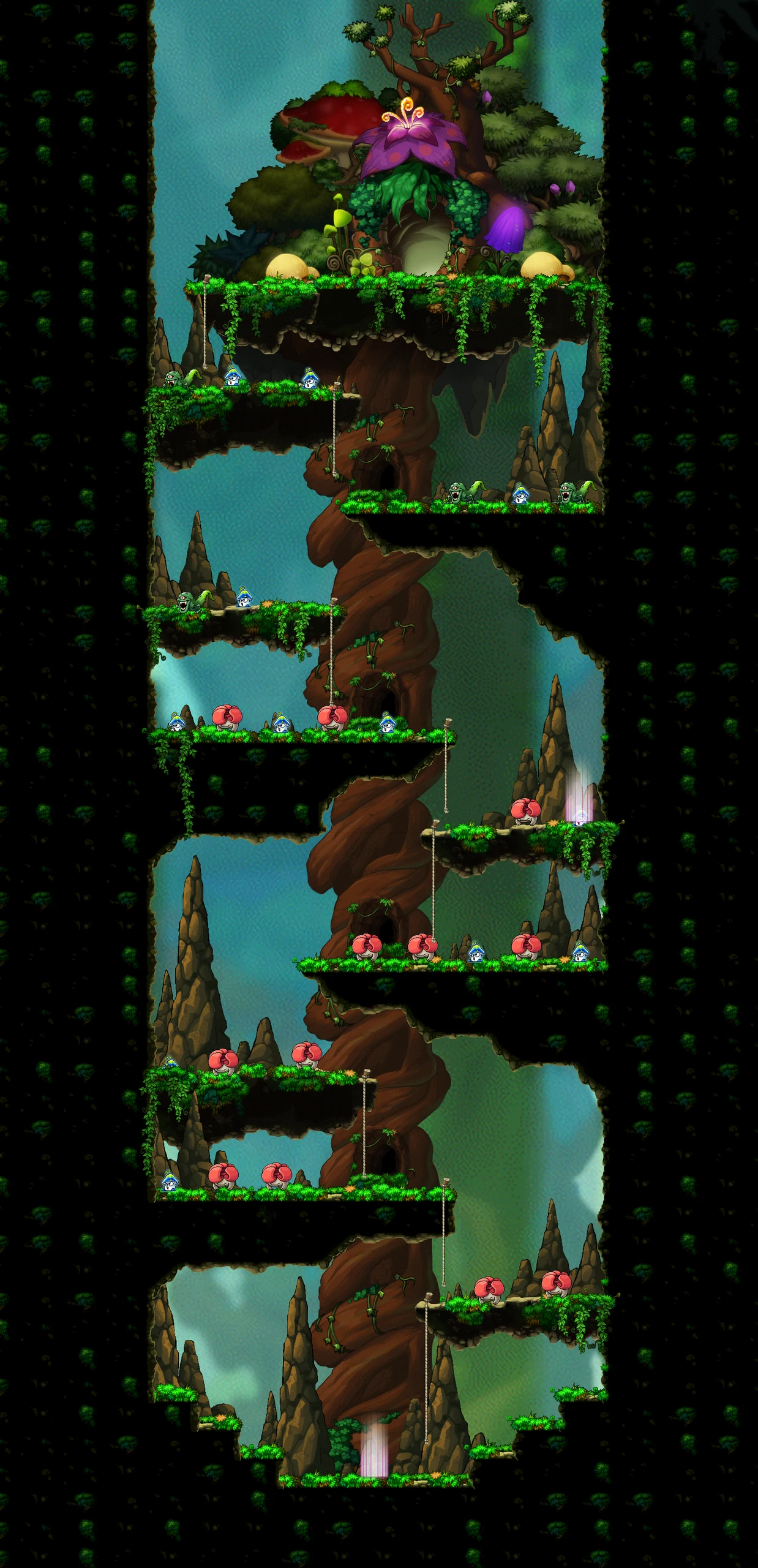 Forgotten Dungeon Tunnel map layout