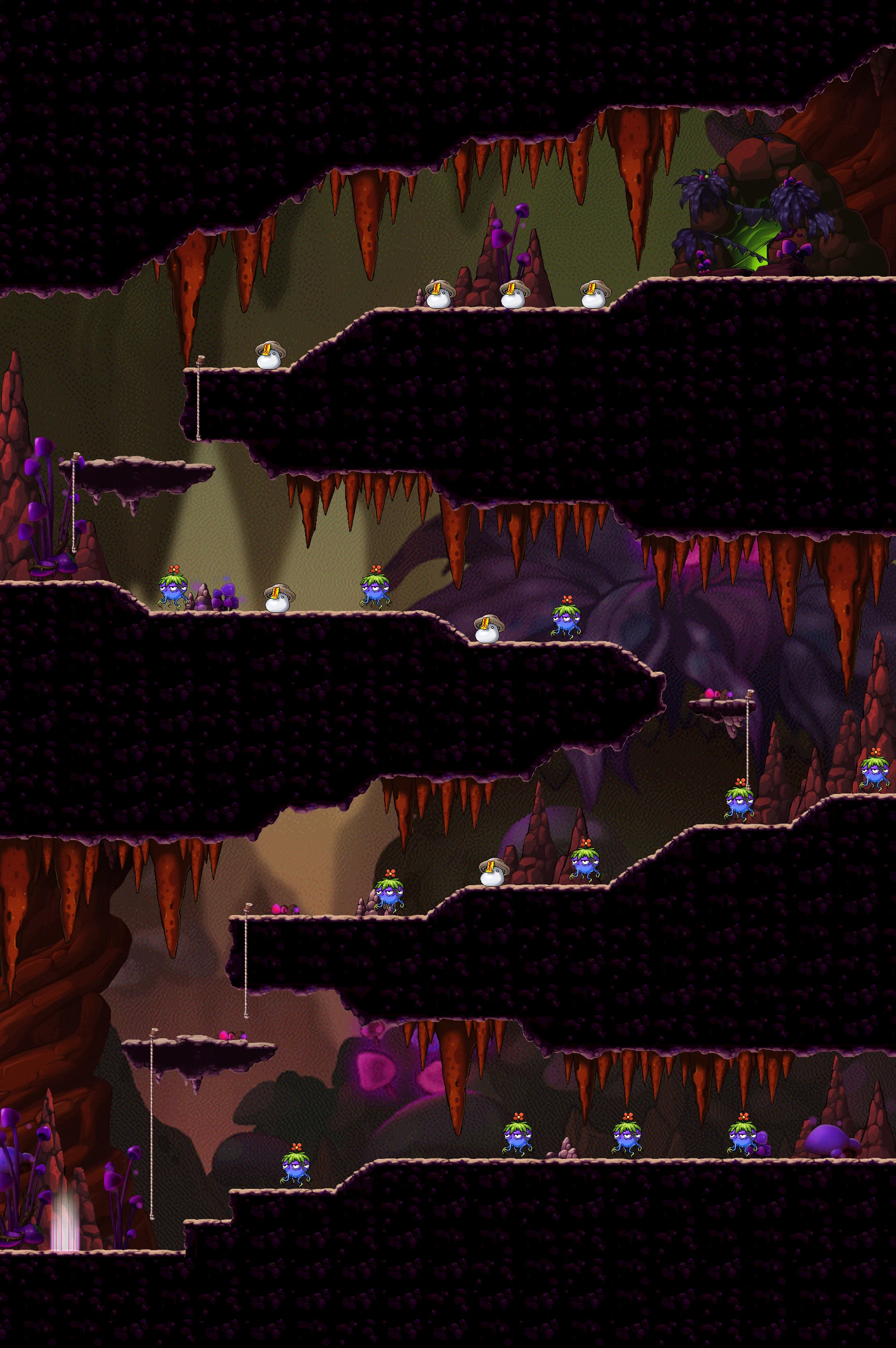 Perilous Descent I map layout