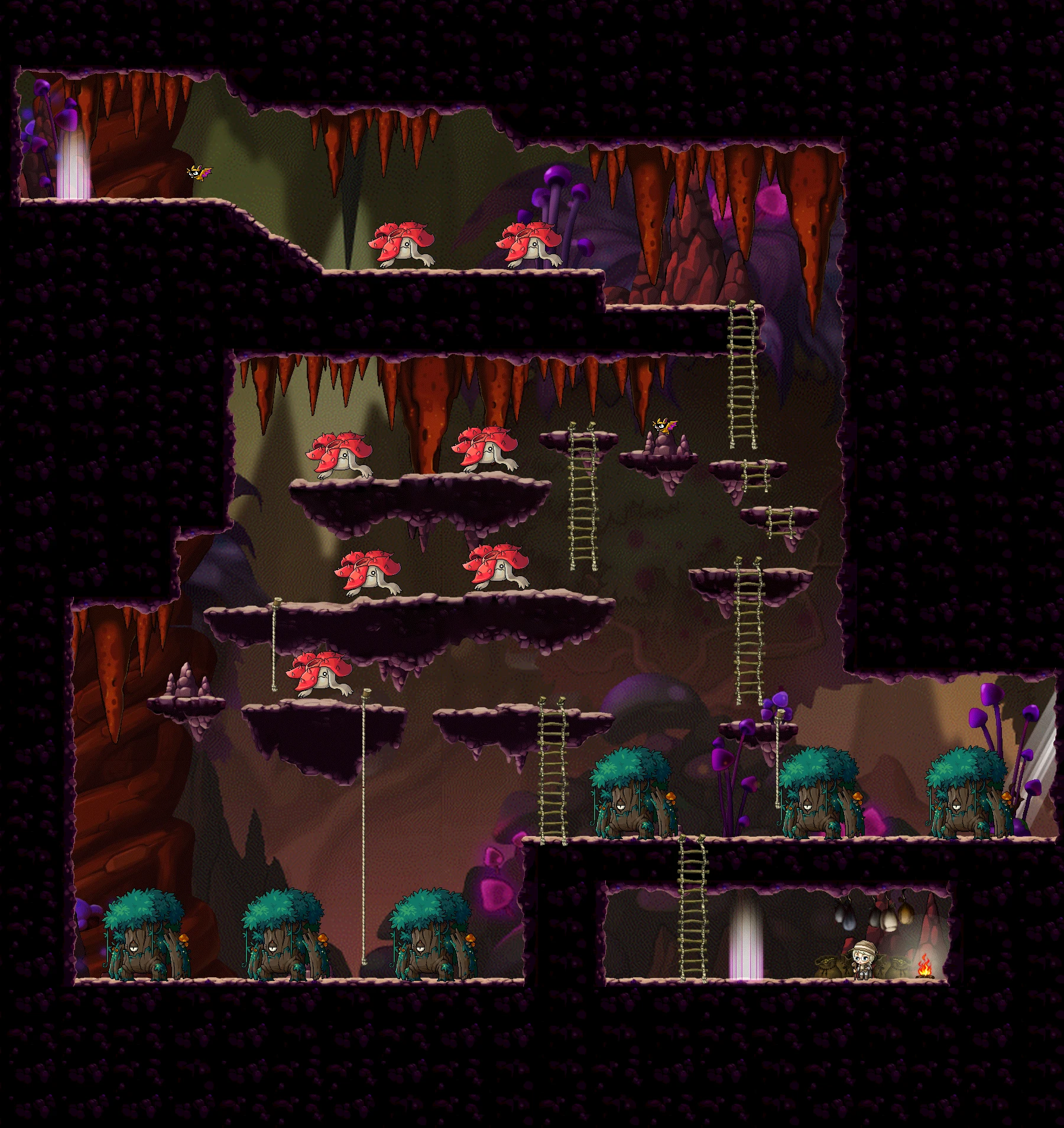 Decayed Tunnel III map layout