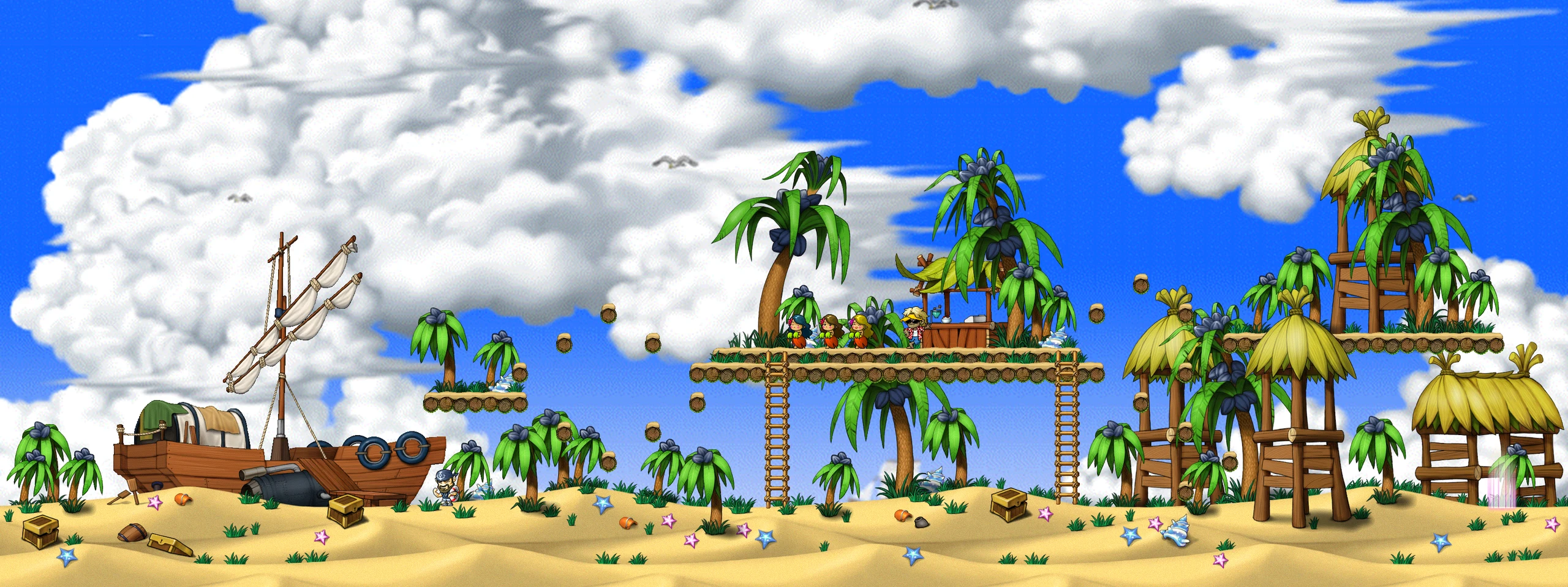 Florina Beach map layout