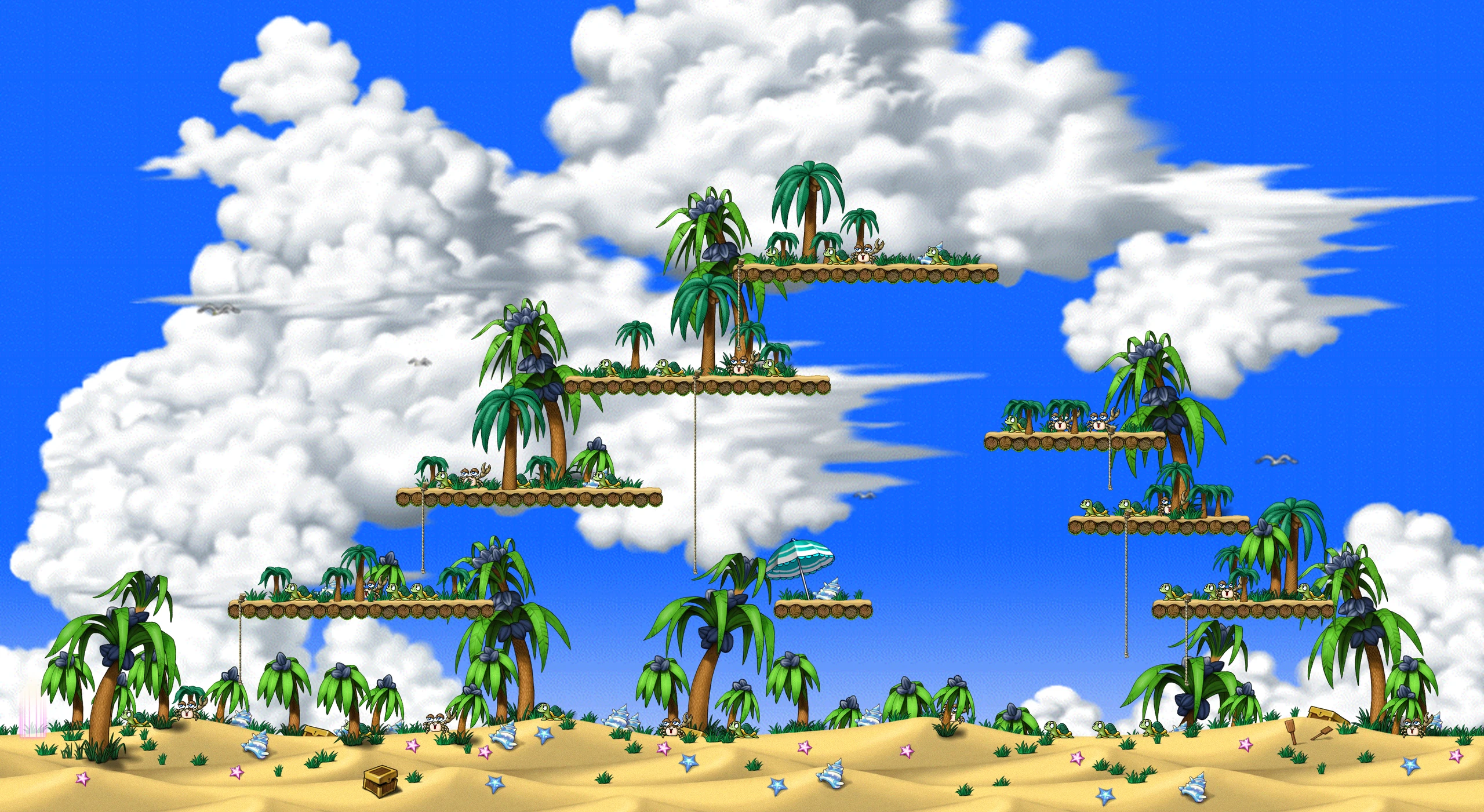 Hot Sand map layout