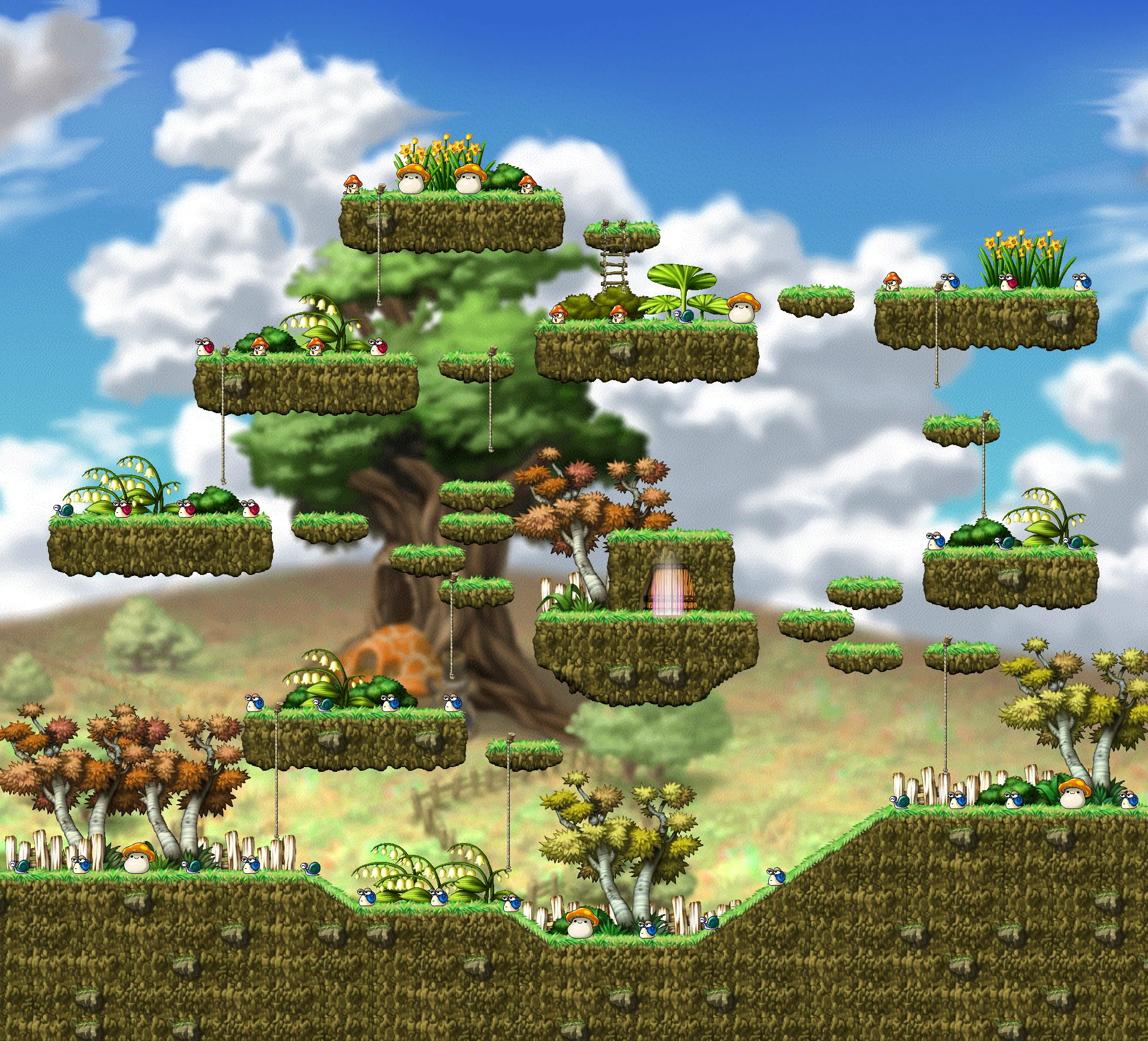 Hunting Ground Middle of the Forest II map layout