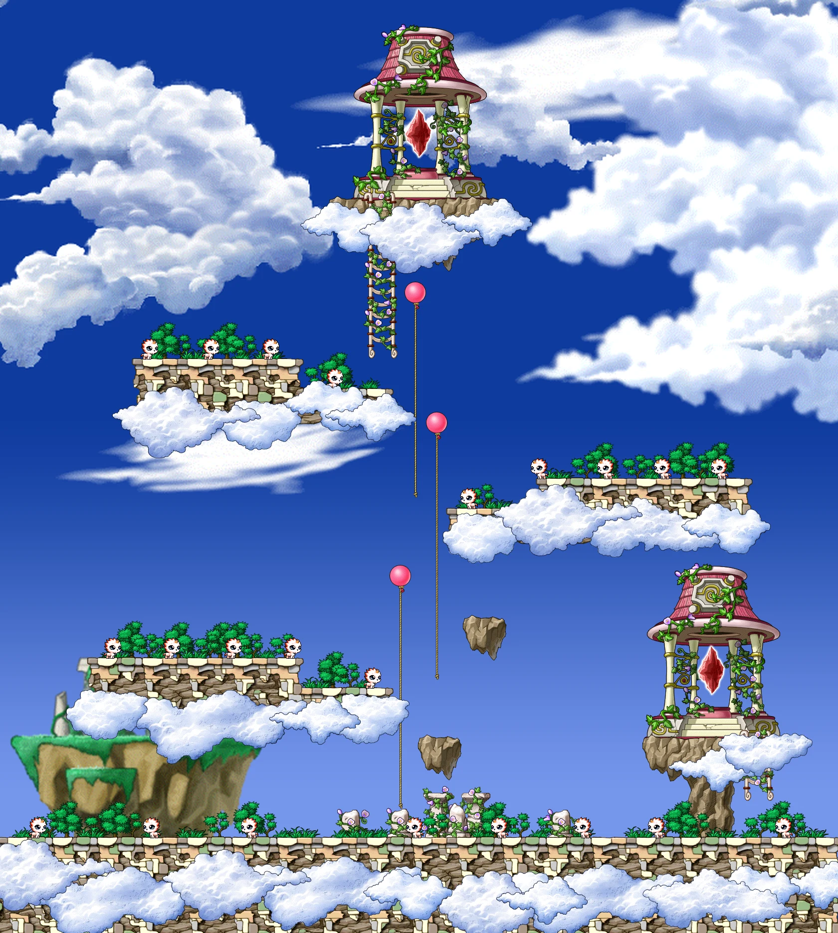 Garden of Red I map layout
