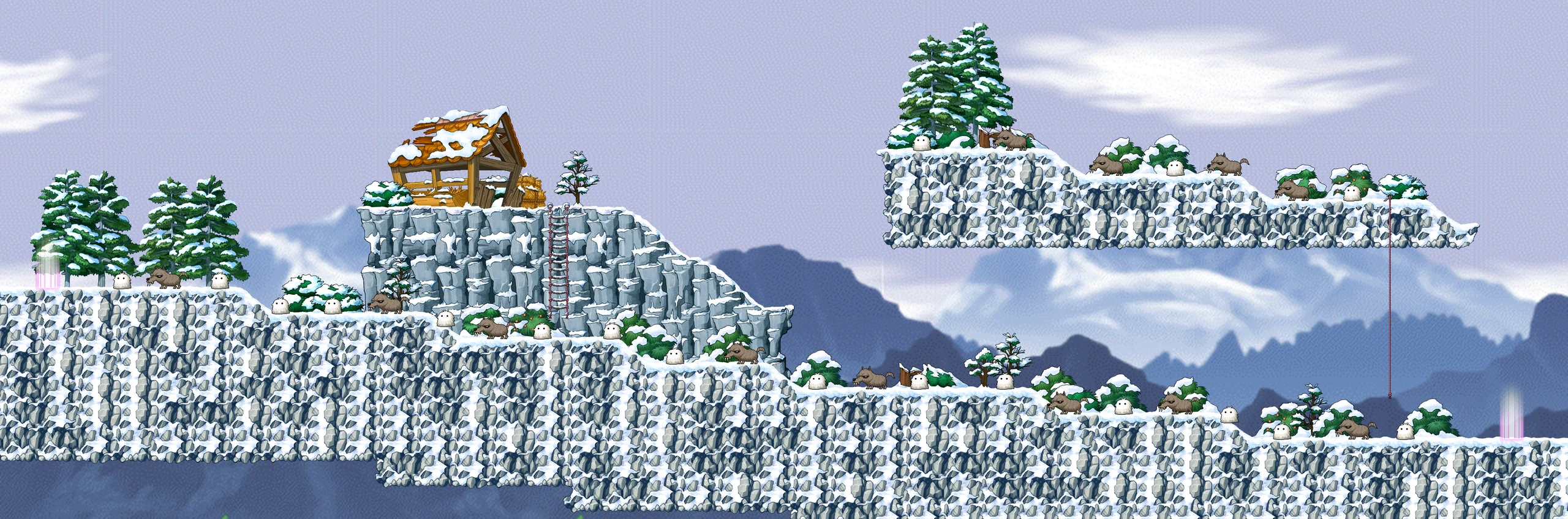 Watch Out for Icy Path II map layout