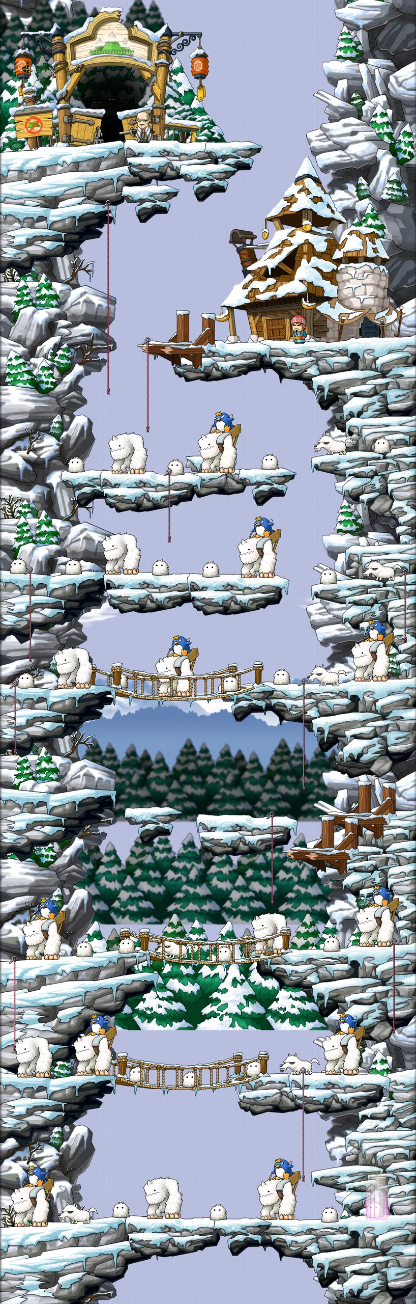 Ice Valley II map layout