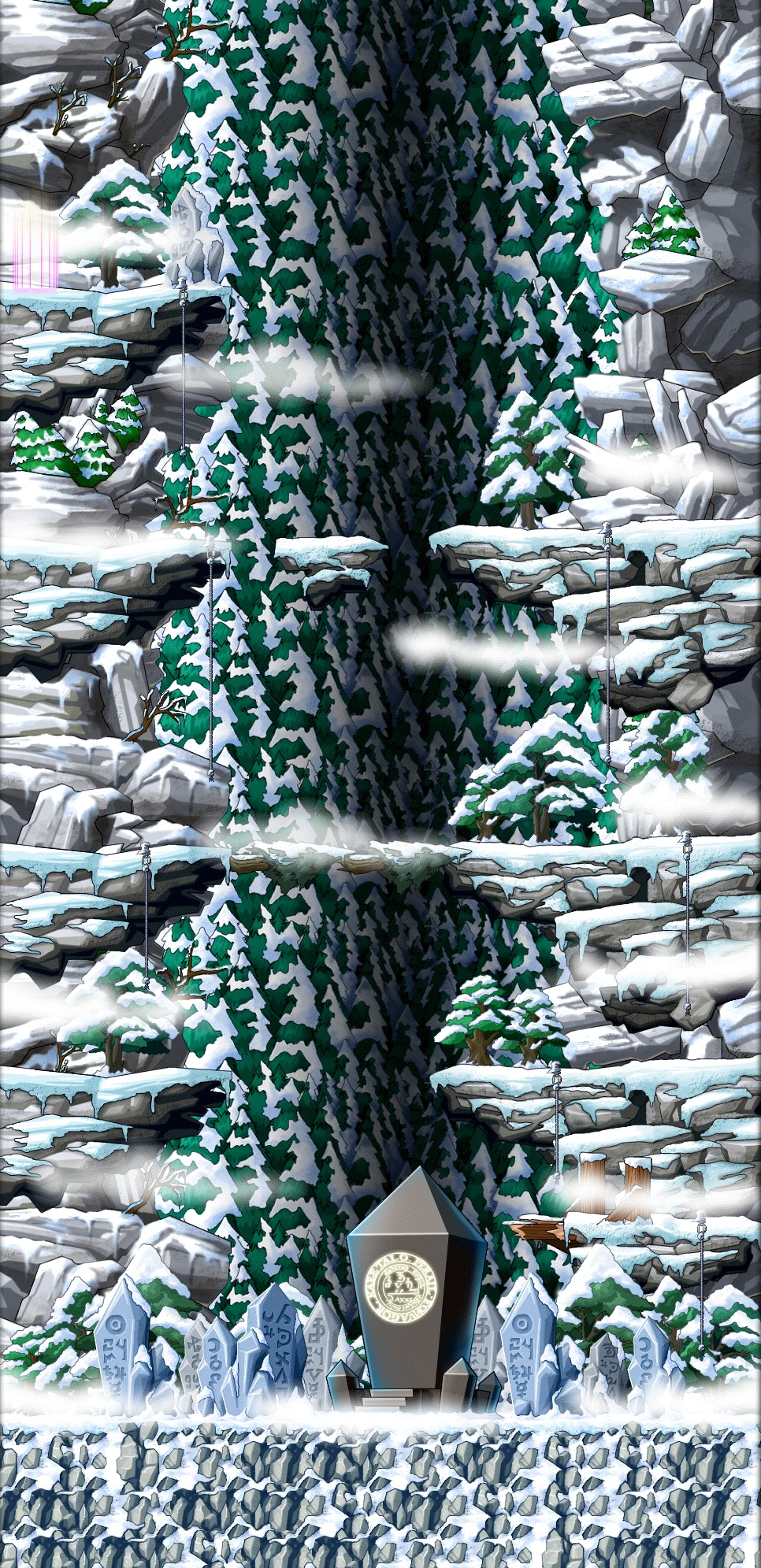 Holy Ground at the Snowfield map layout