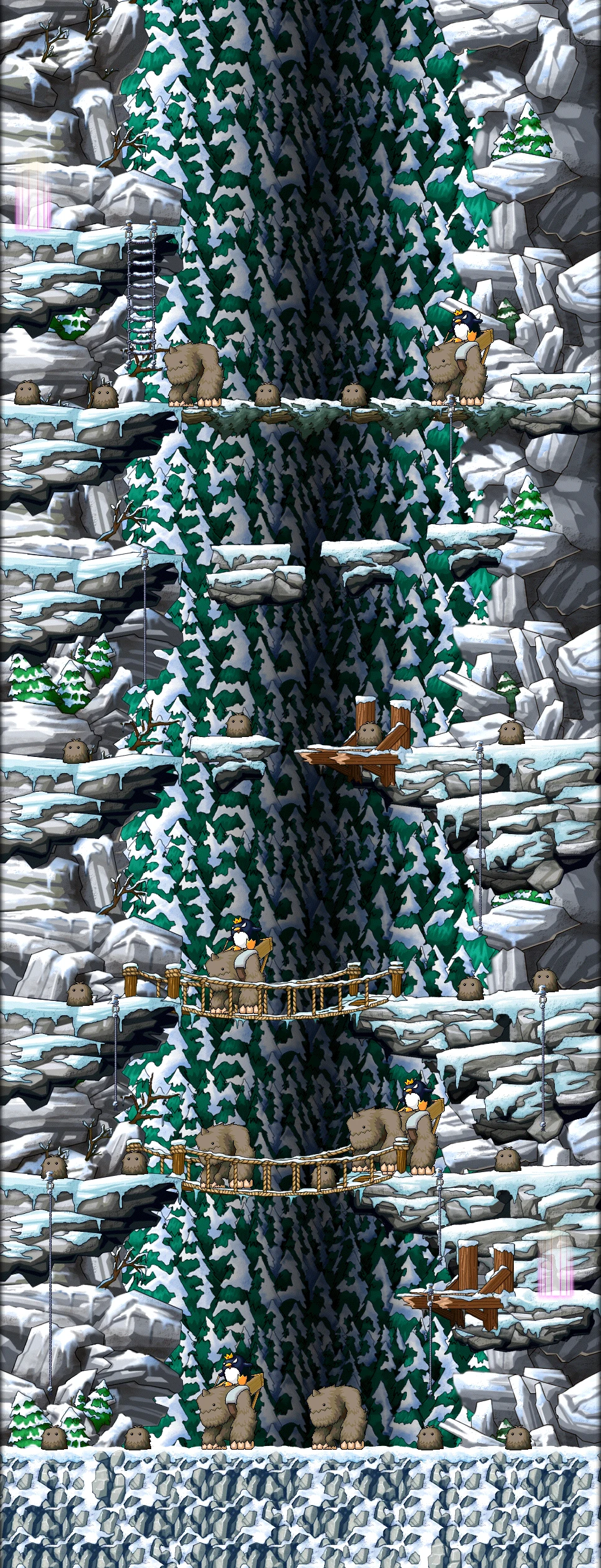 Dangerous Cliff map layout