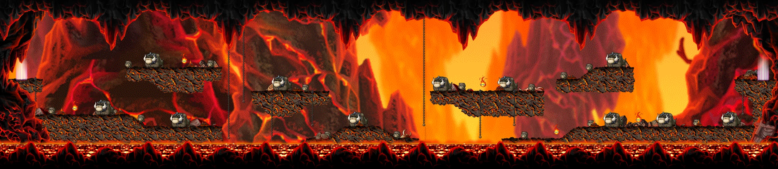 The Cave of Trial I map layout