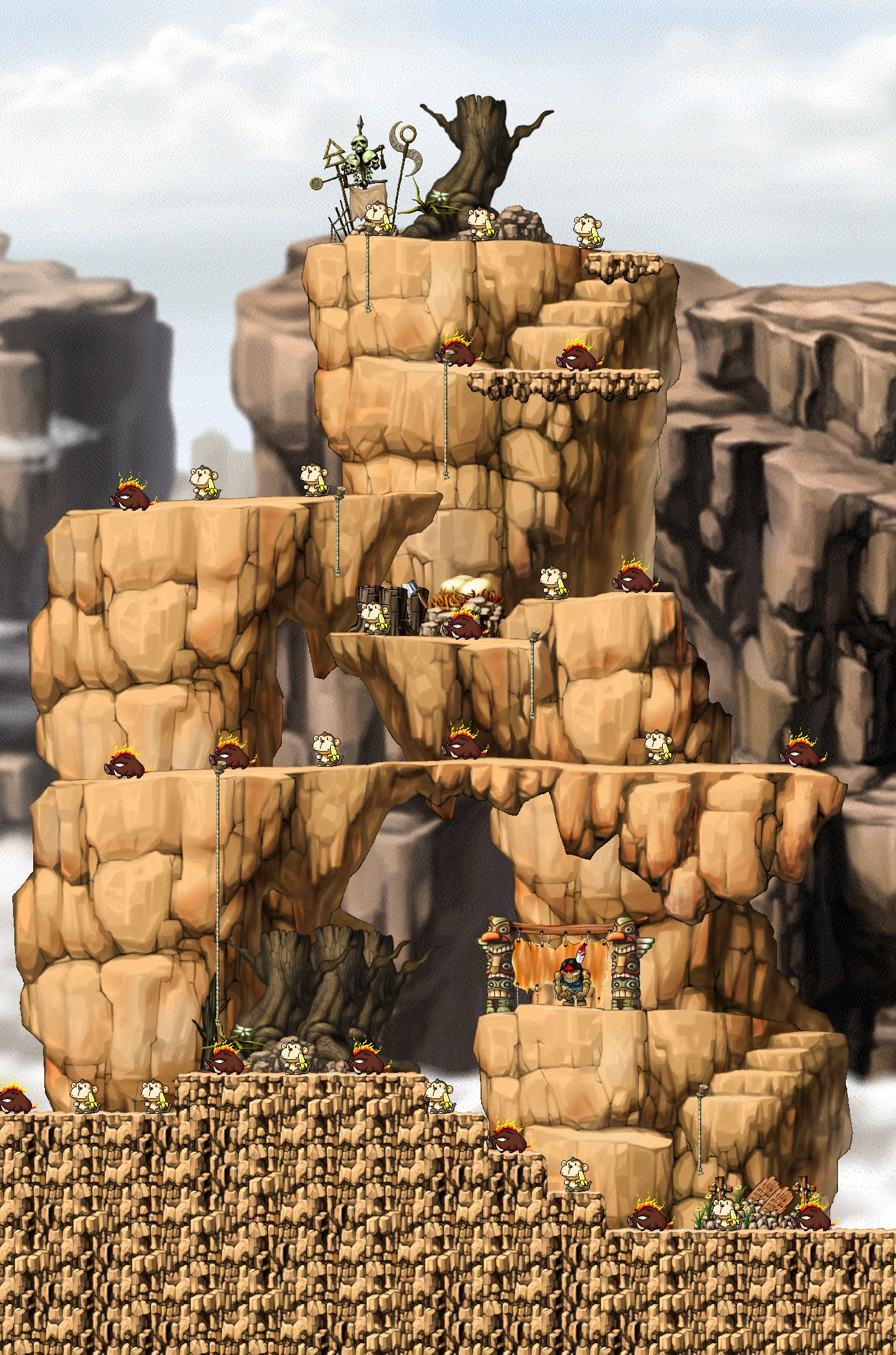 Warrior's Rocky Mountain map layout