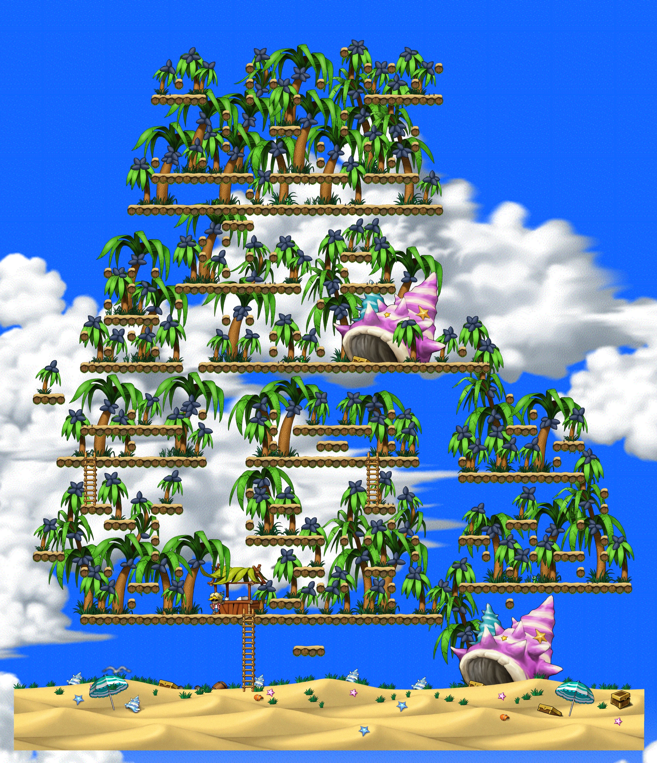 Coconut Harvest map layout